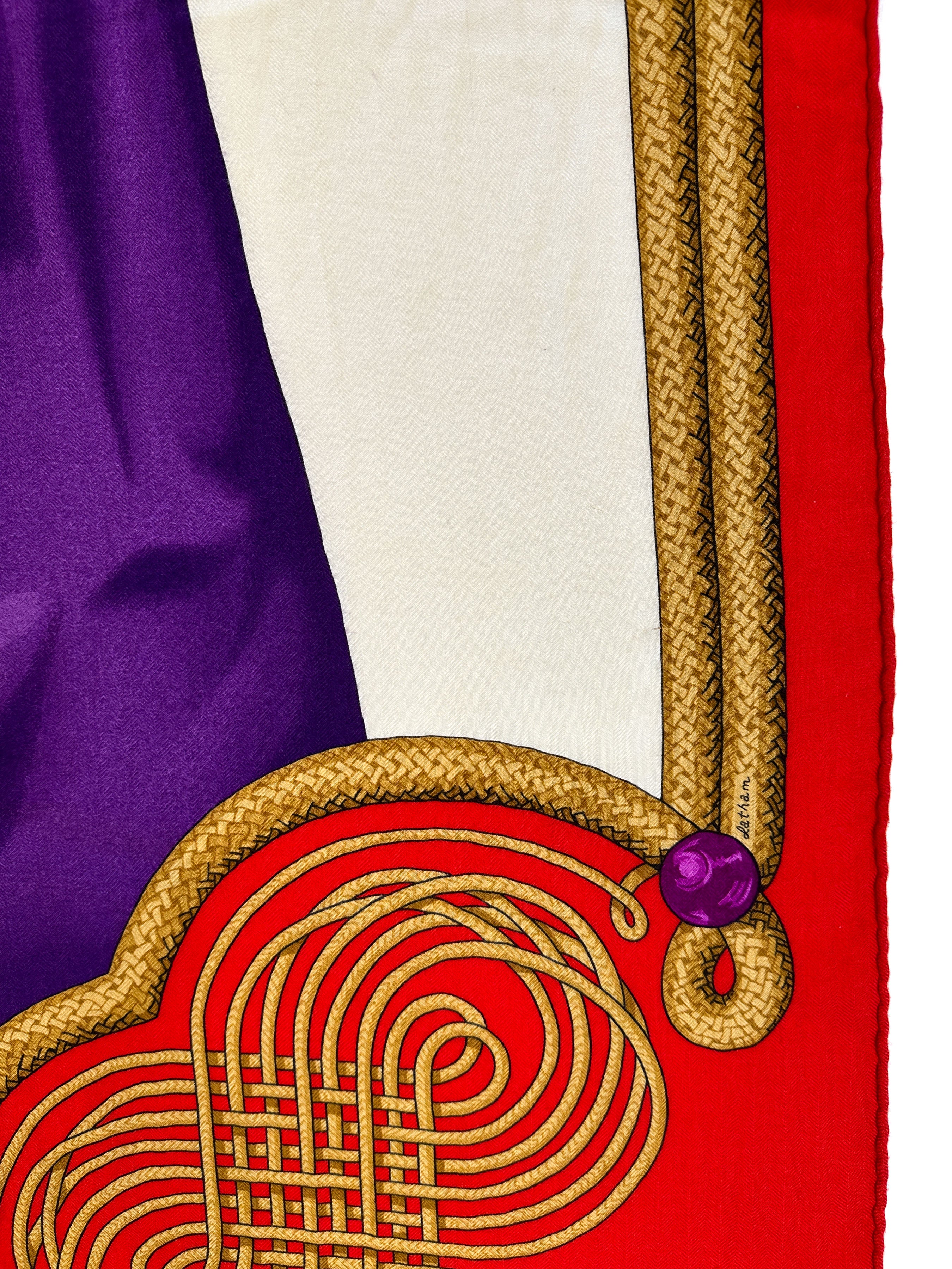 Hermès Brandebourgs Cashmere Silk 140