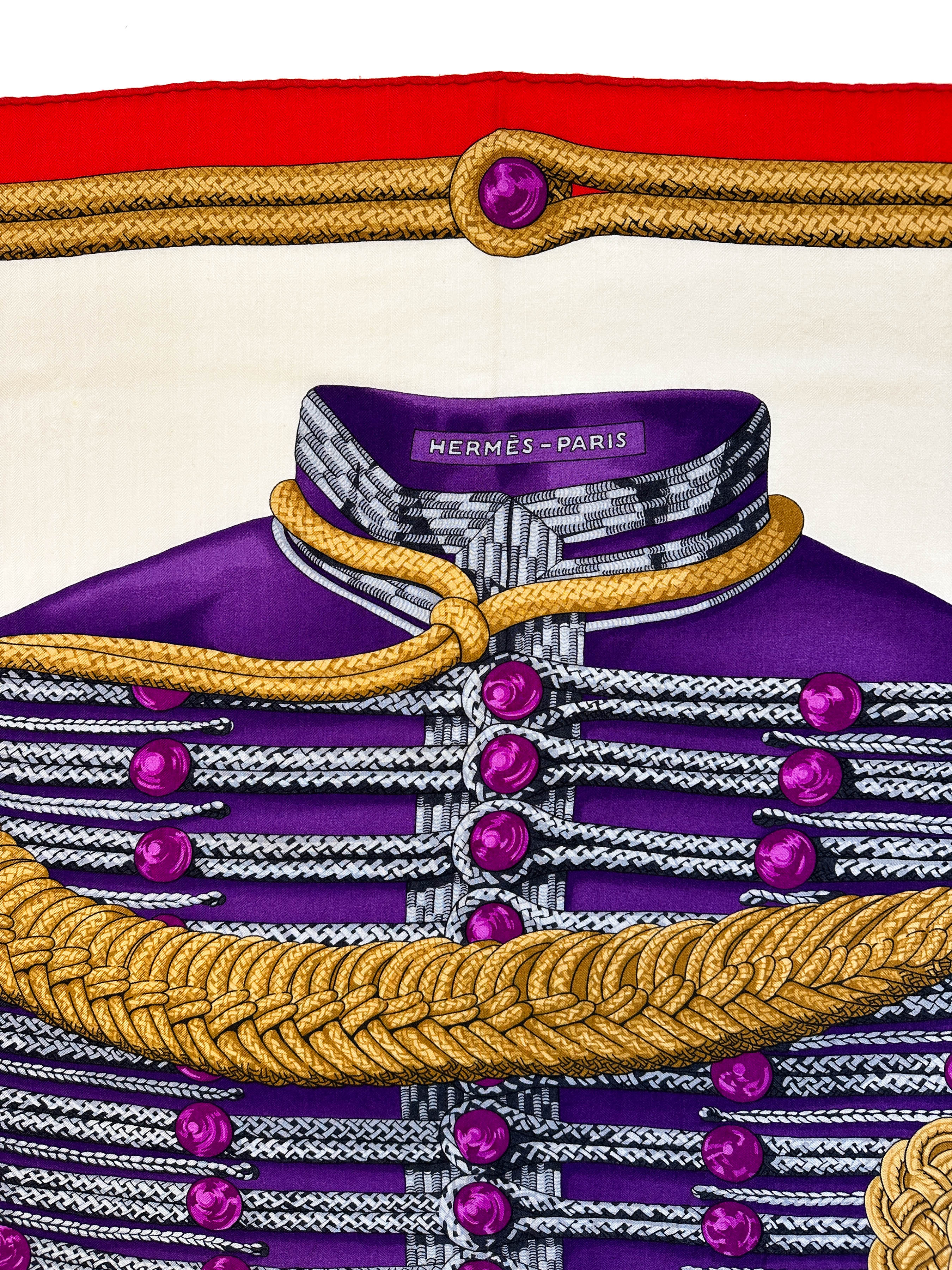 Hermès Brandebourgs Cashmere Silk 140