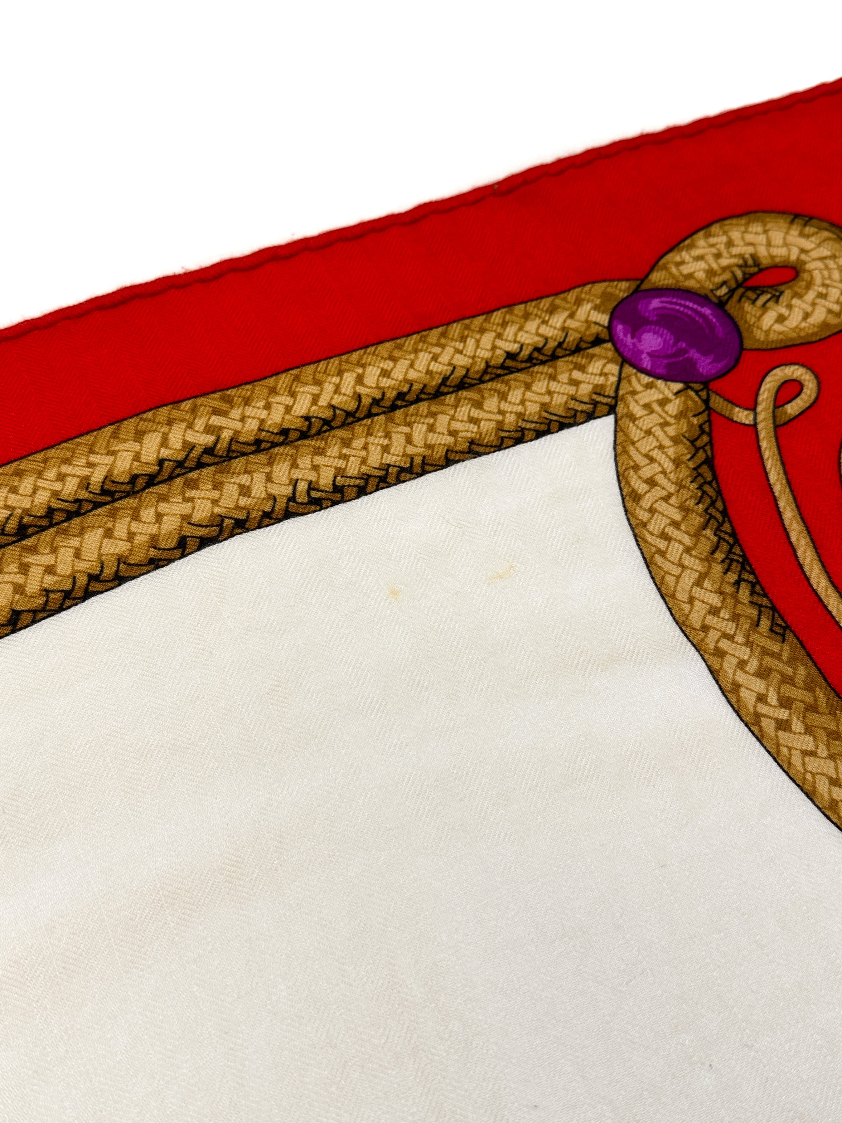 Hermès Brandebourgs Cashmere Silk 140