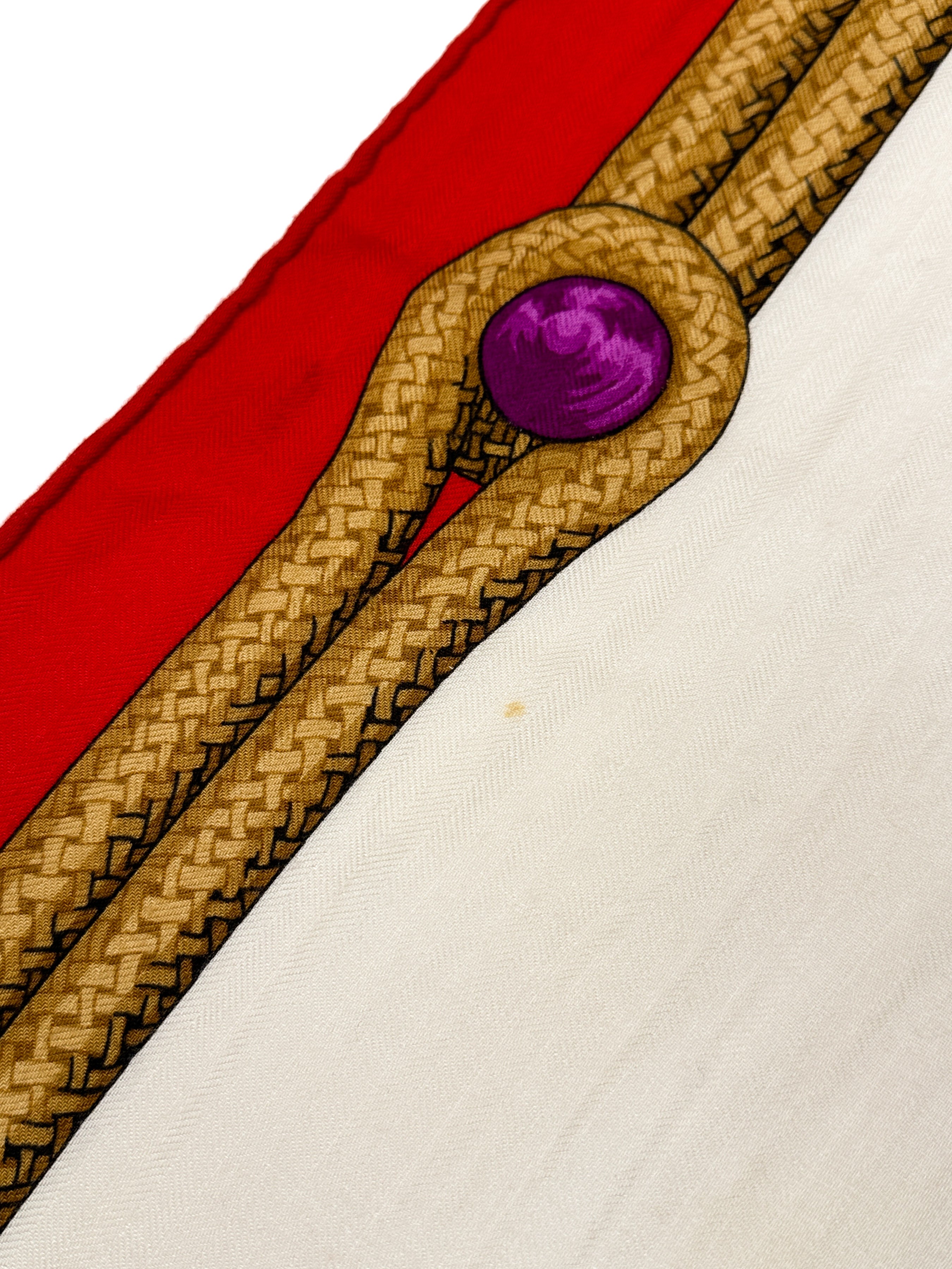 Hermès Brandebourgs Cashmere Silk 140