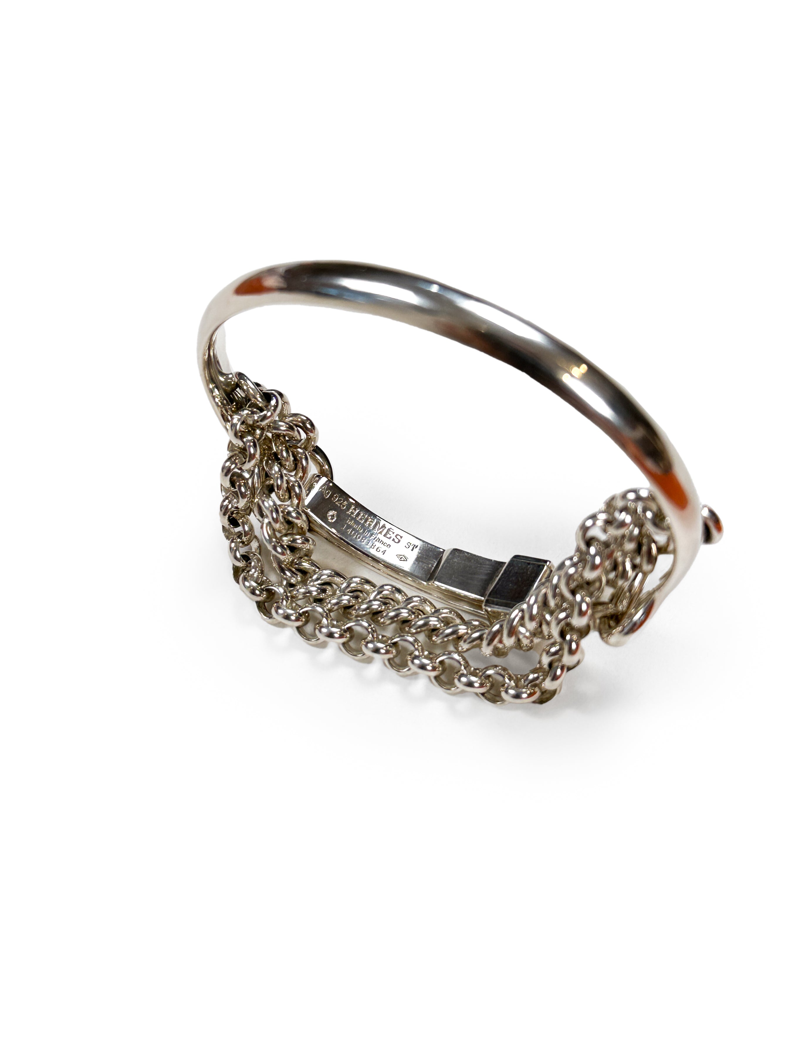 Hermès Mors de Bride Sterling Silver Bracelet