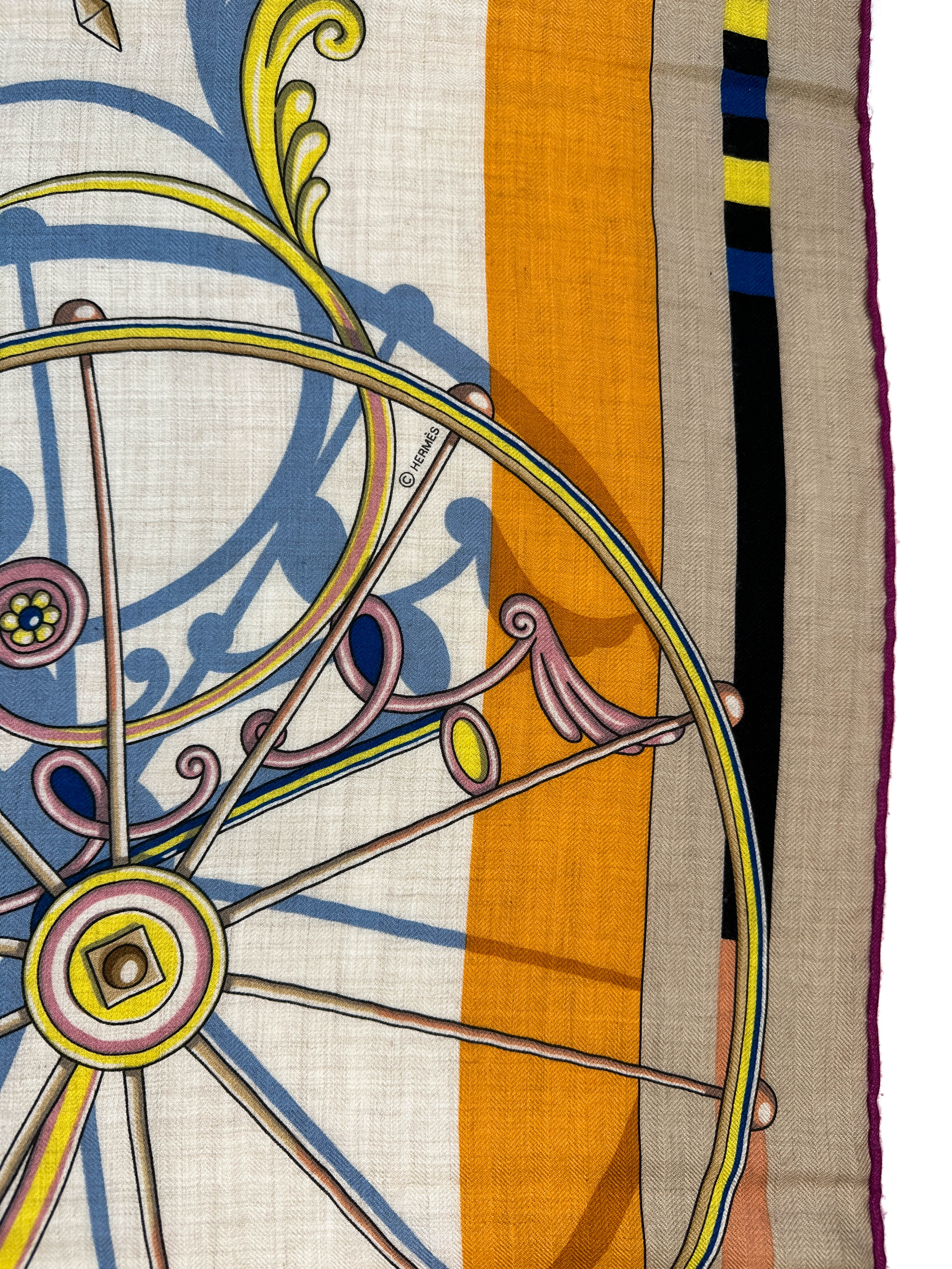 Hermès Voitures en Equilibre Cashmere Silk 140
