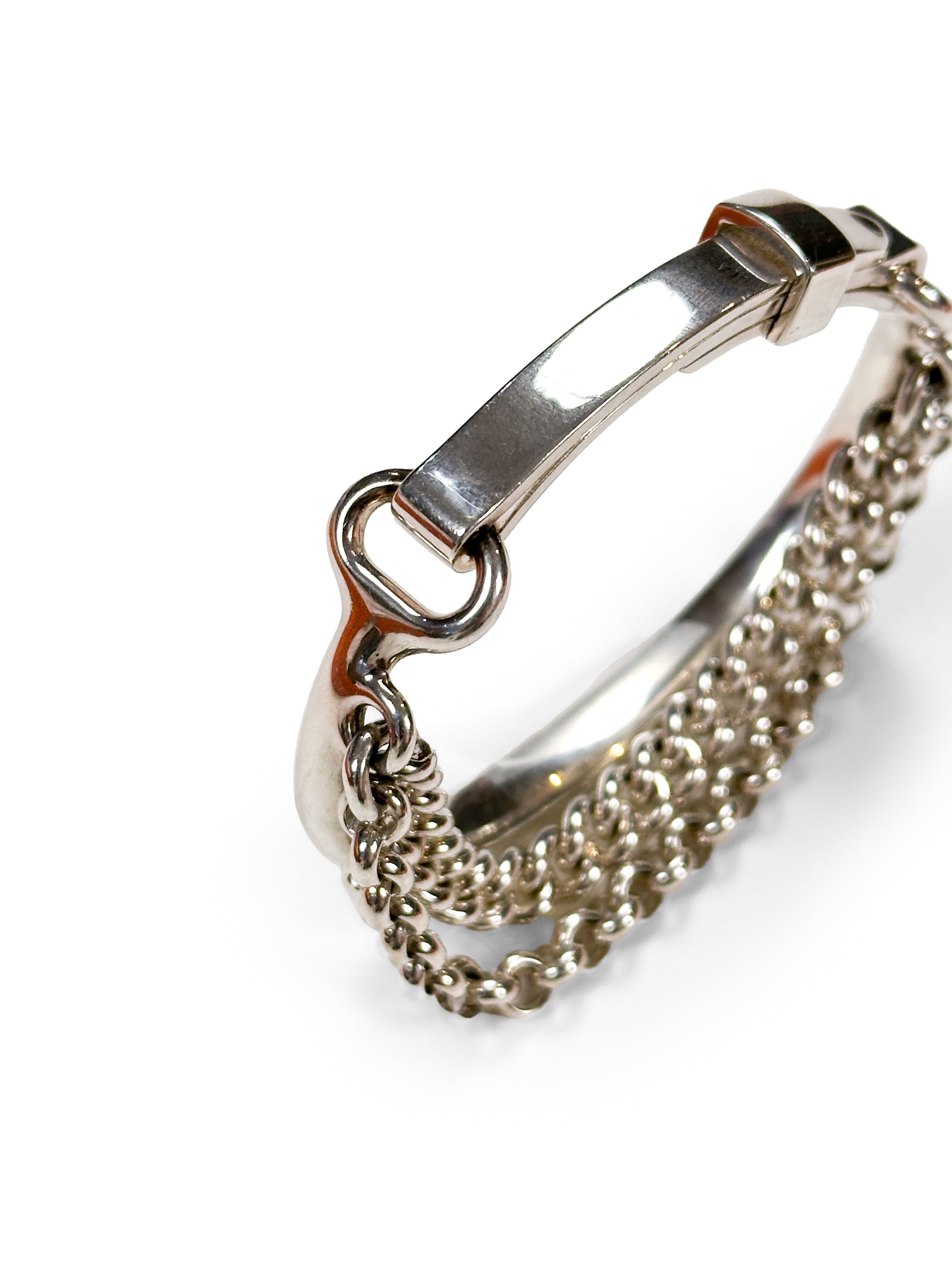 Hermès Mors de Bride Sterling Silver Bracelet