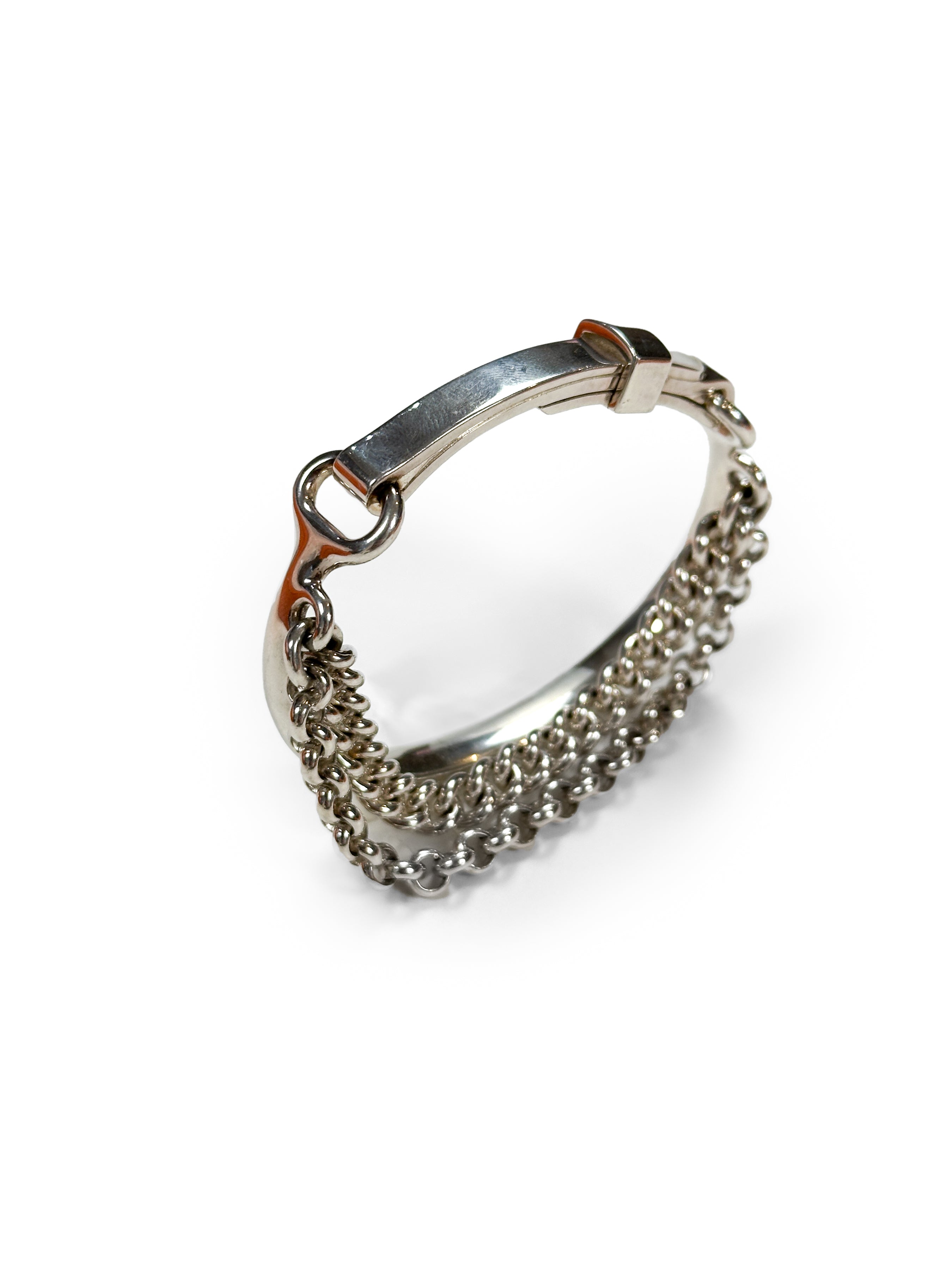 Hermès Mors de Bride Sterling Silver Bracelet