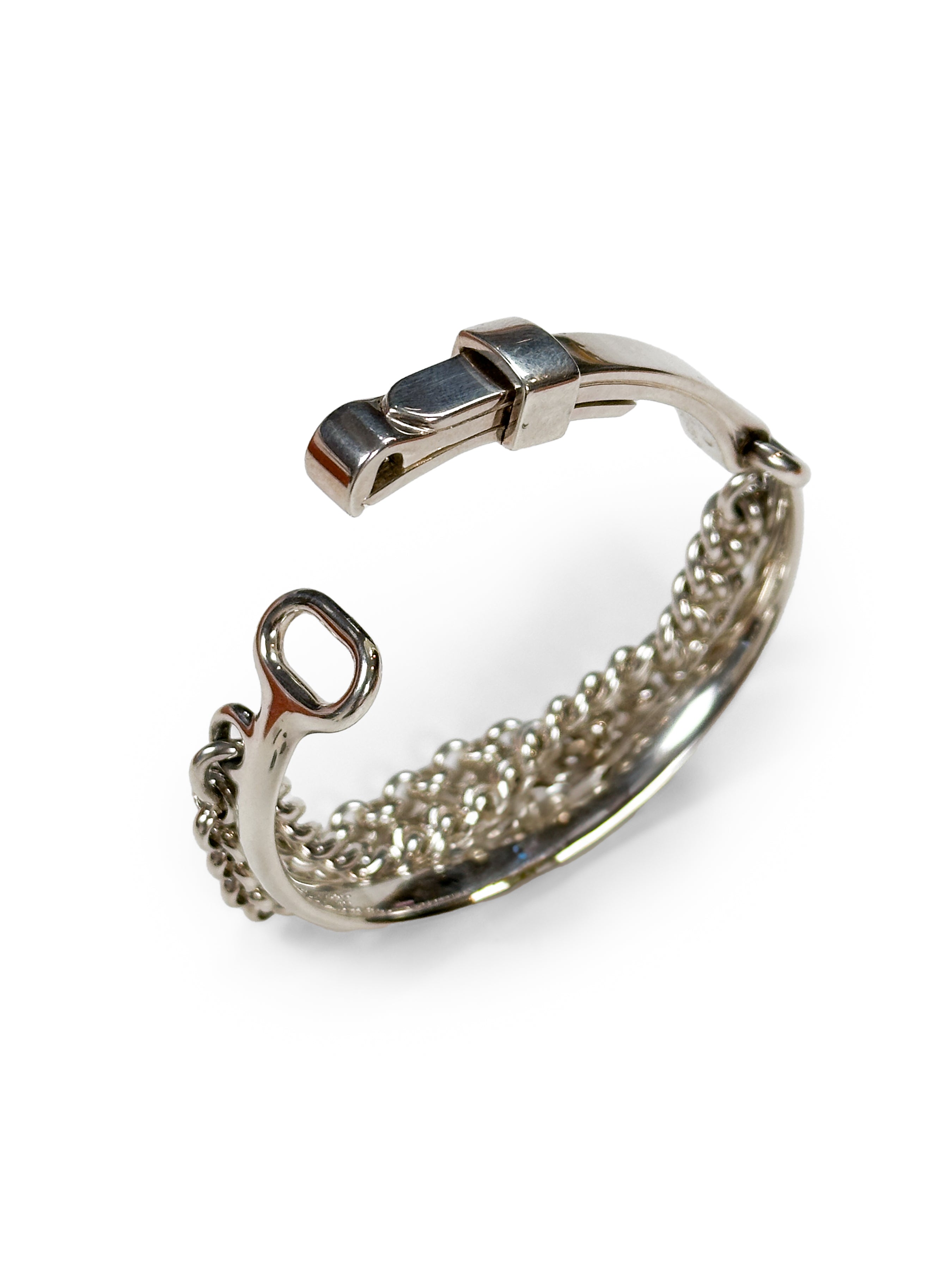 Hermès Mors de Bride Sterling Silver Bracelet