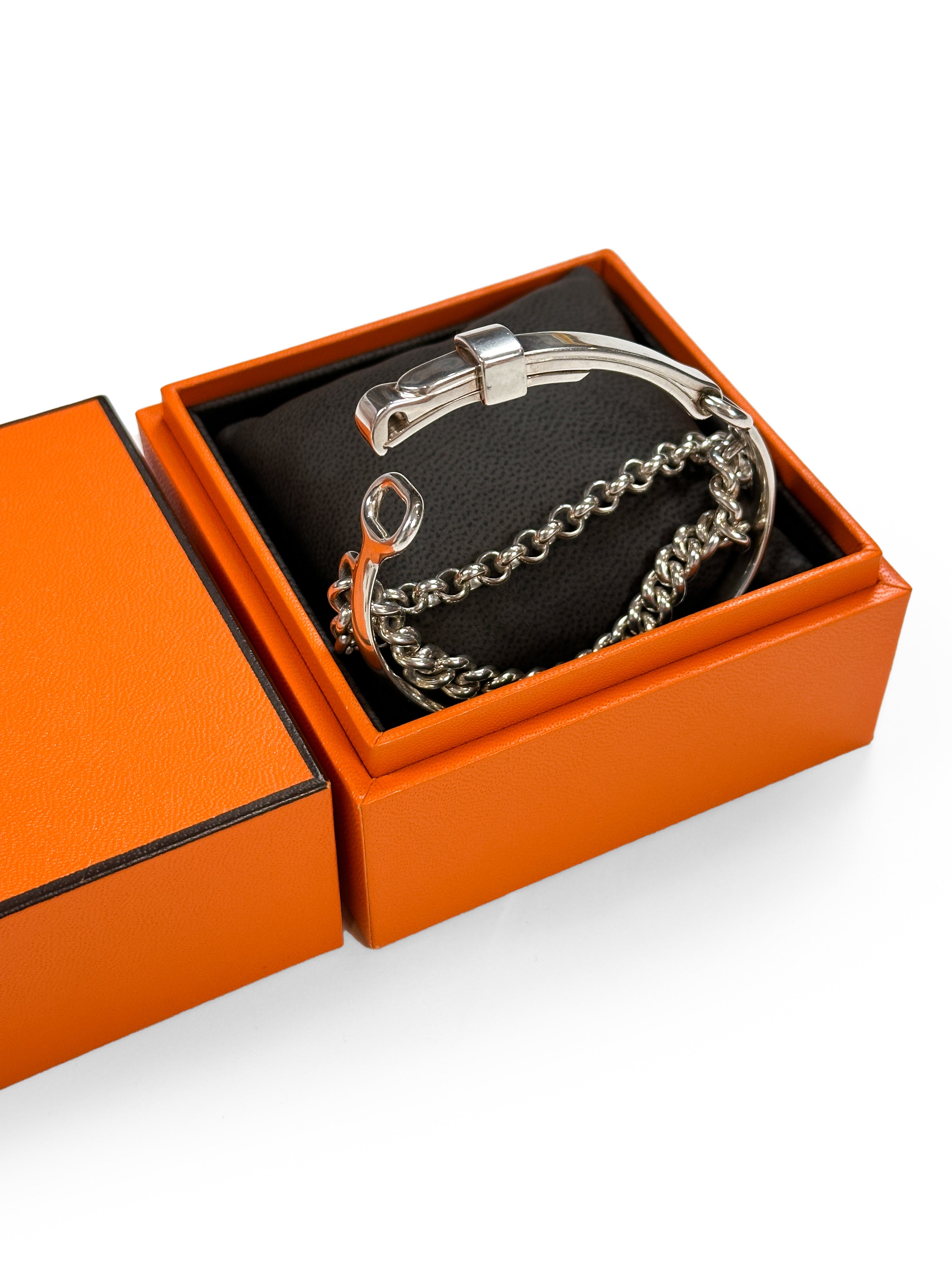 Hermès Mors de Bride Sterling Silver Bracelet