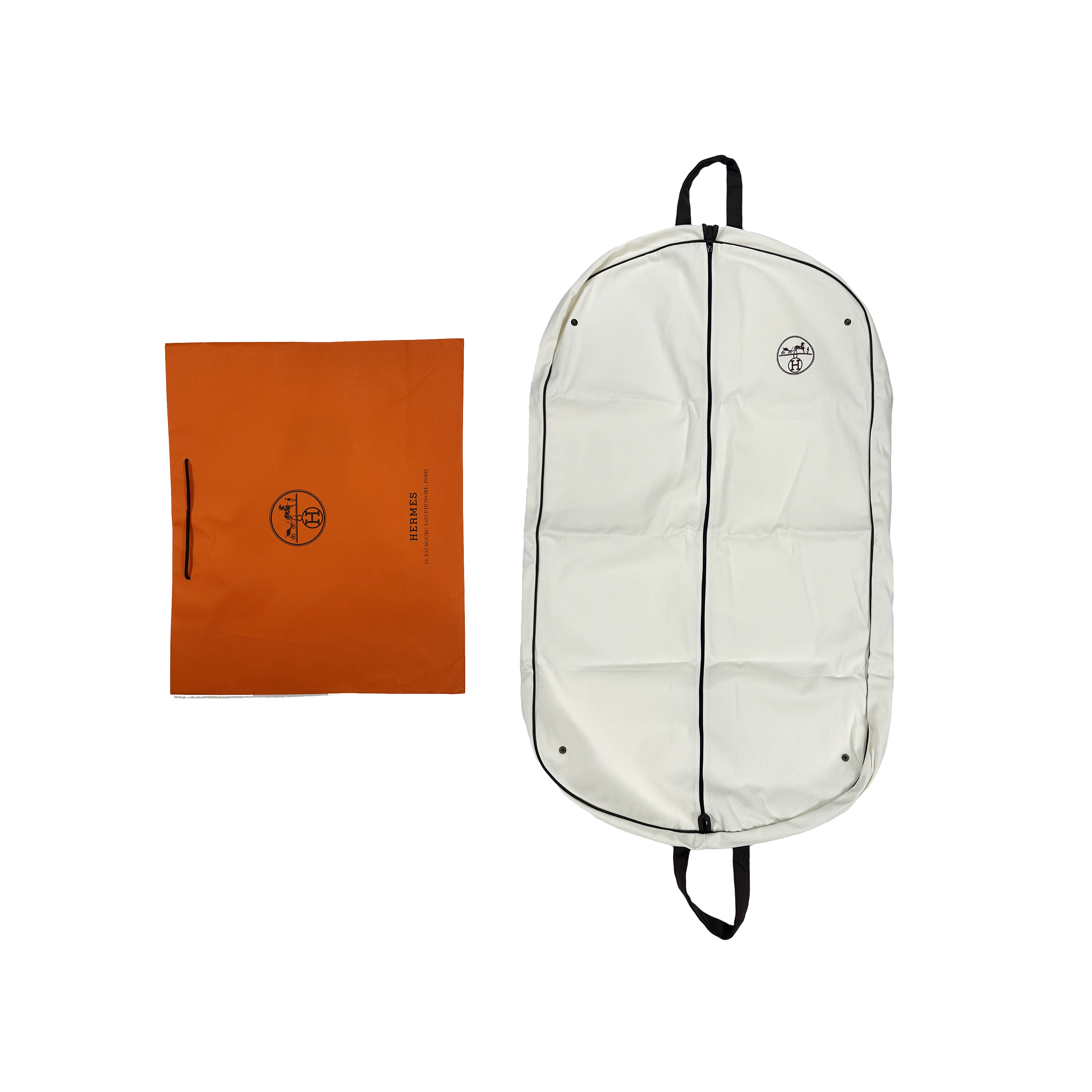 Hermès Suit Length Garment Bag with Shopping Bag