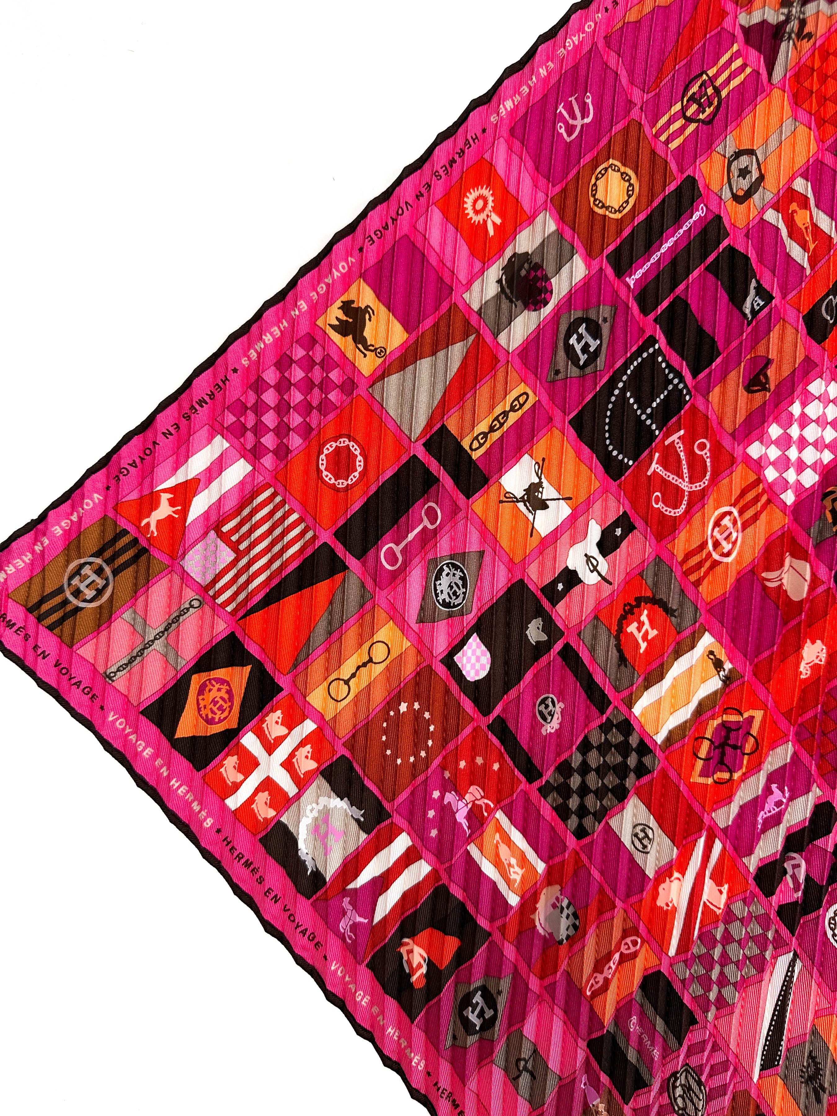Hermès Hermès en Voyage Plissé 90