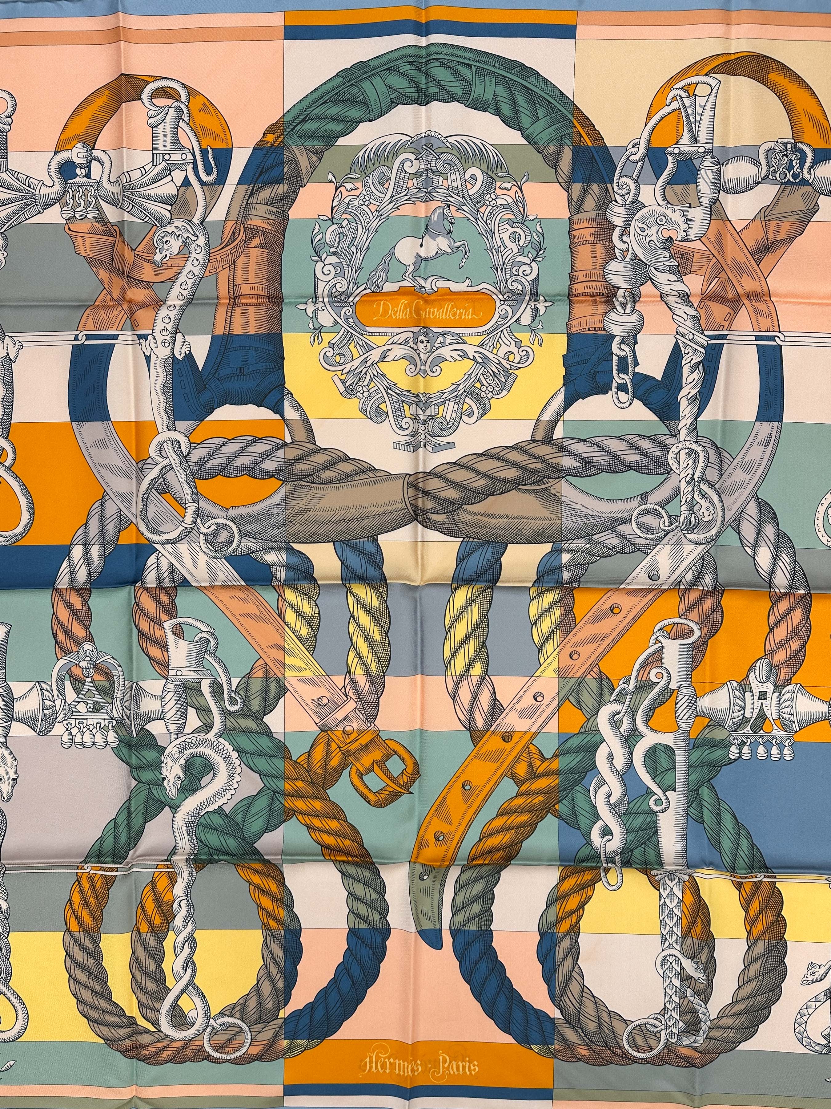 Hermès Della Cavalleria Double Face 90