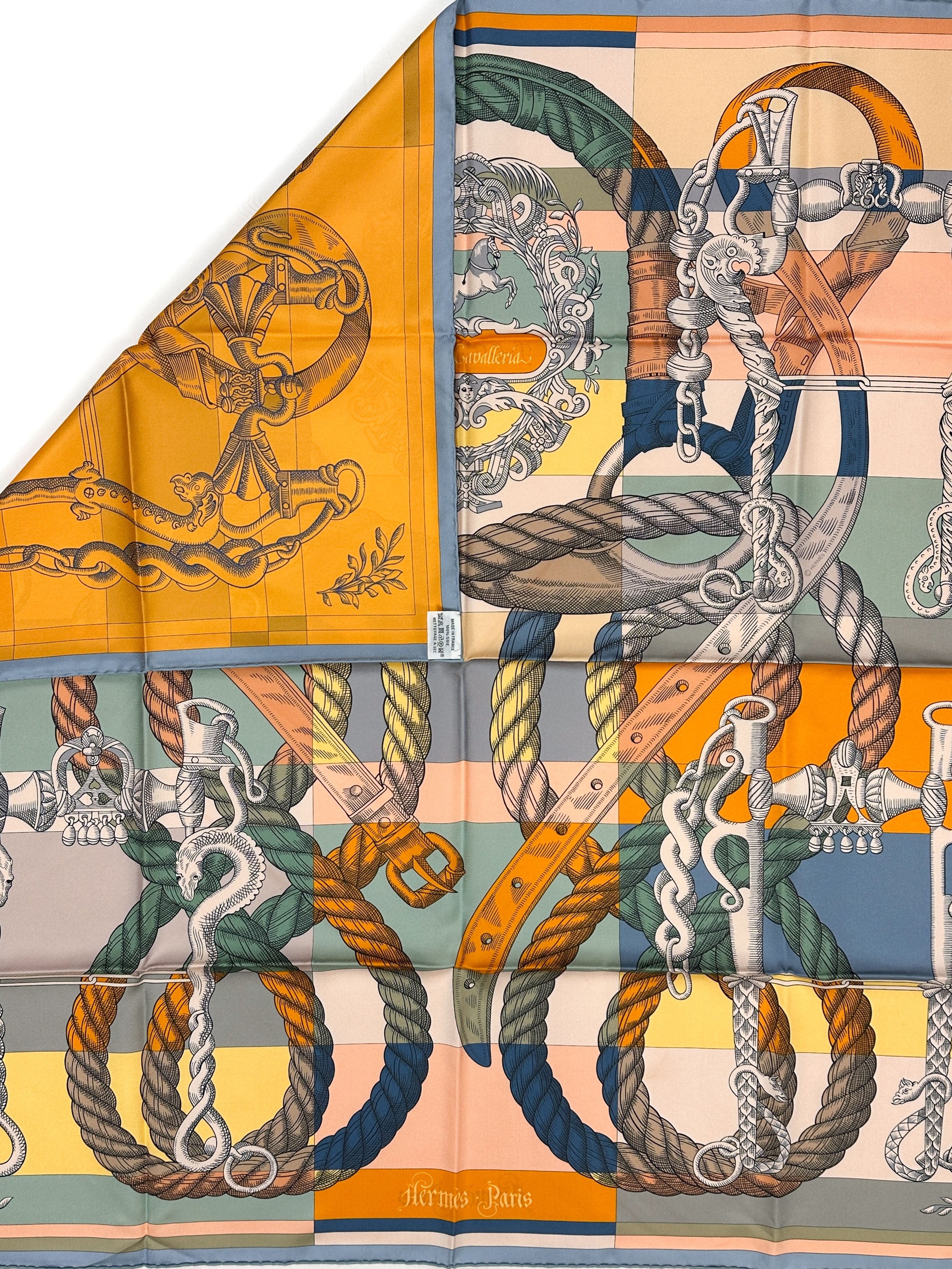 Hermès Della Cavalleria Double Face 90