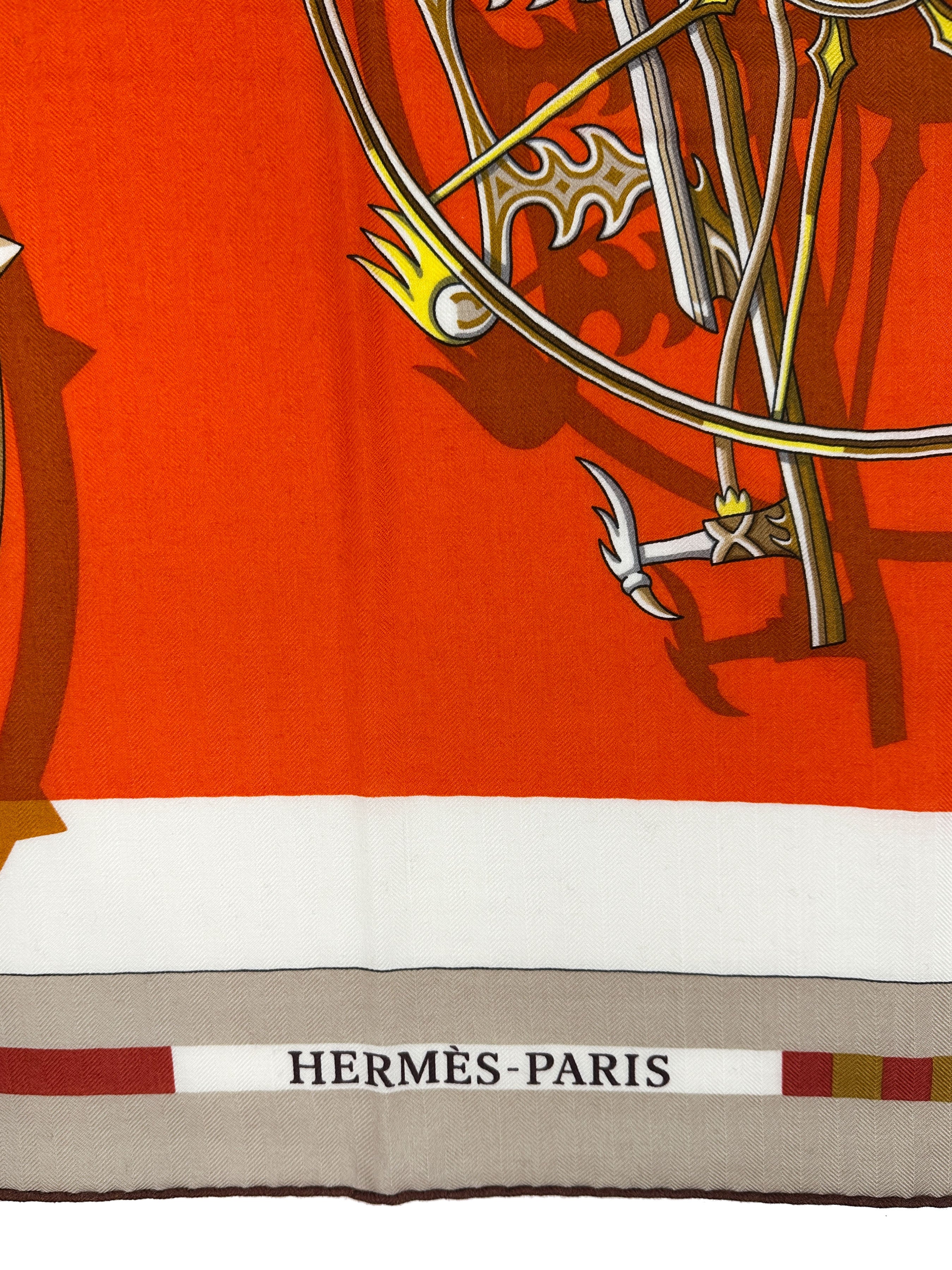 Hermès Voitures en Equilibre Cashmere Silk 140