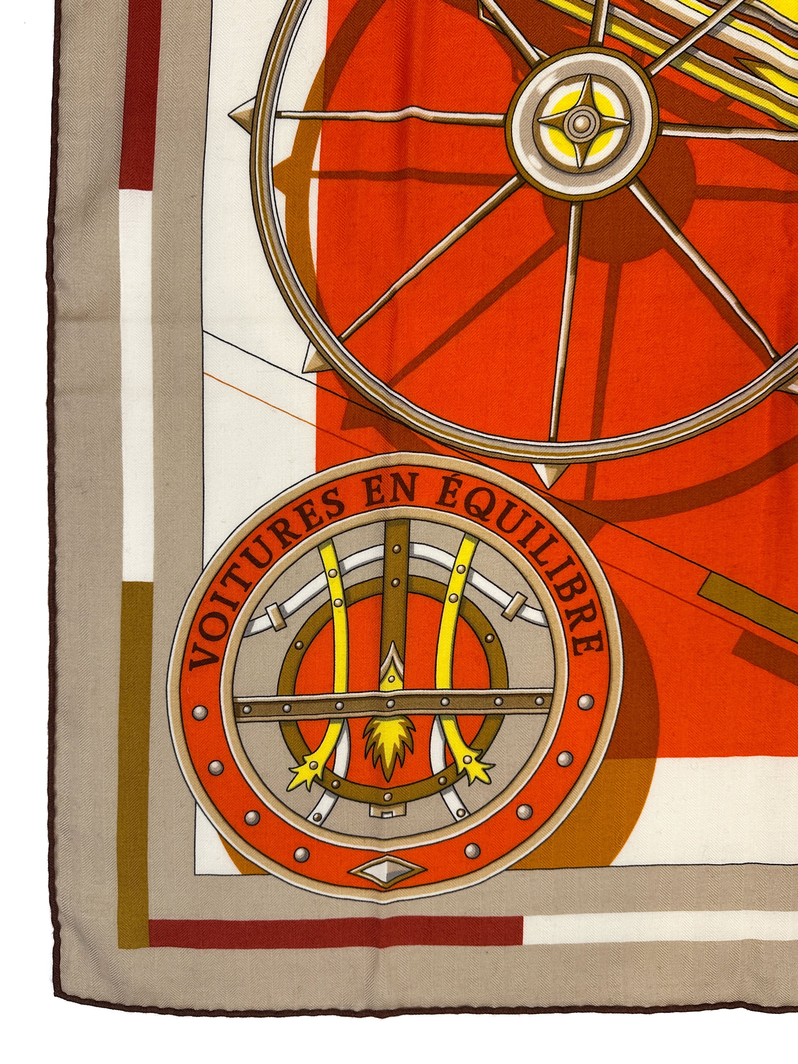 Hermès Voitures en Equilibre Cashmere Silk 140
