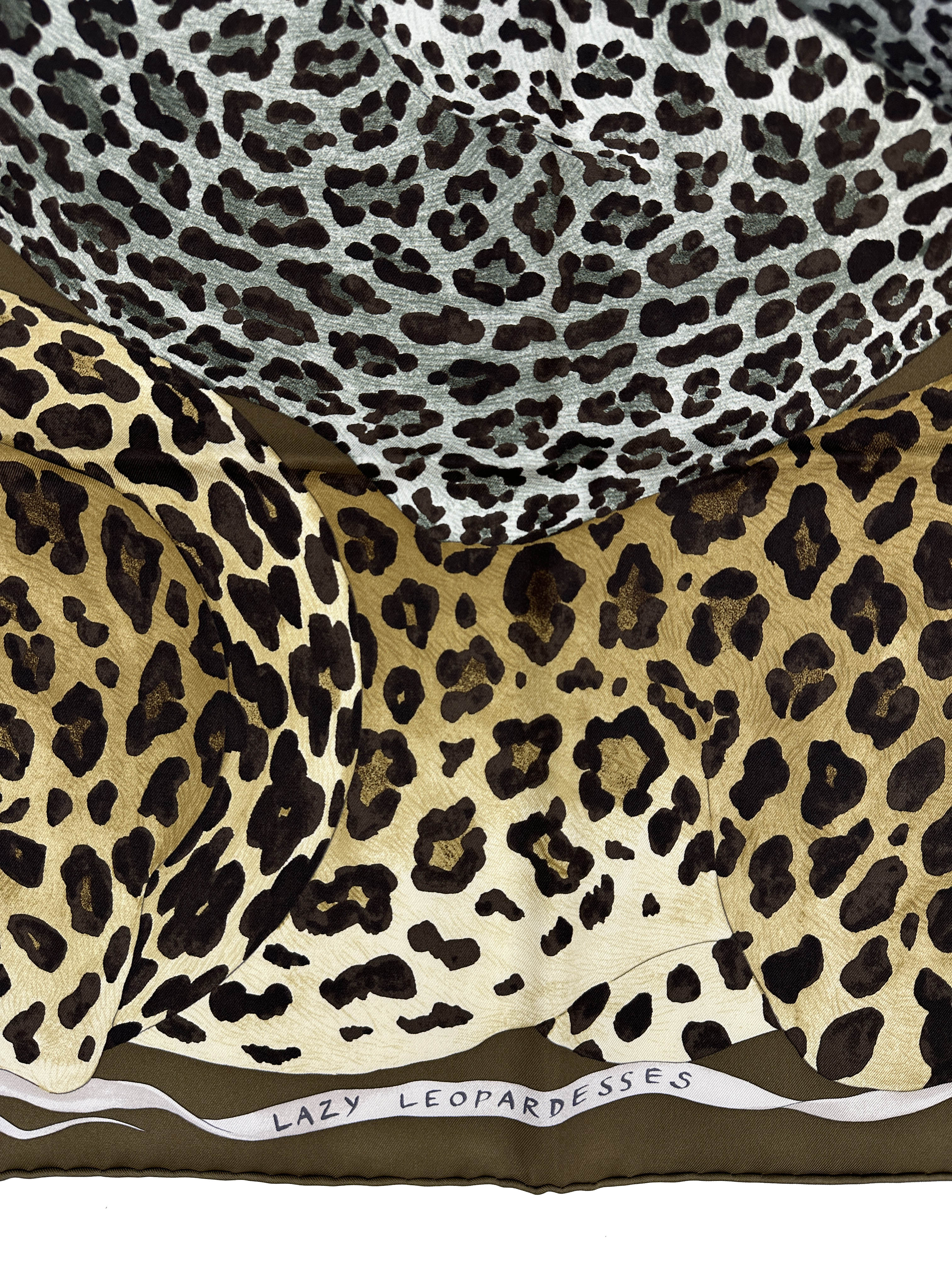 Hermès Lazy Leopardesses 90