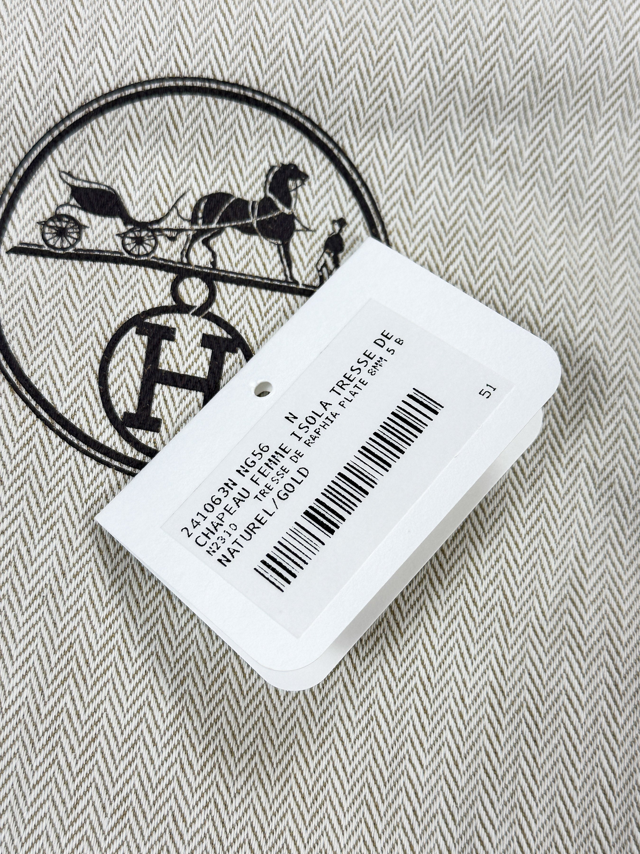 Hermès Isola Hat 56