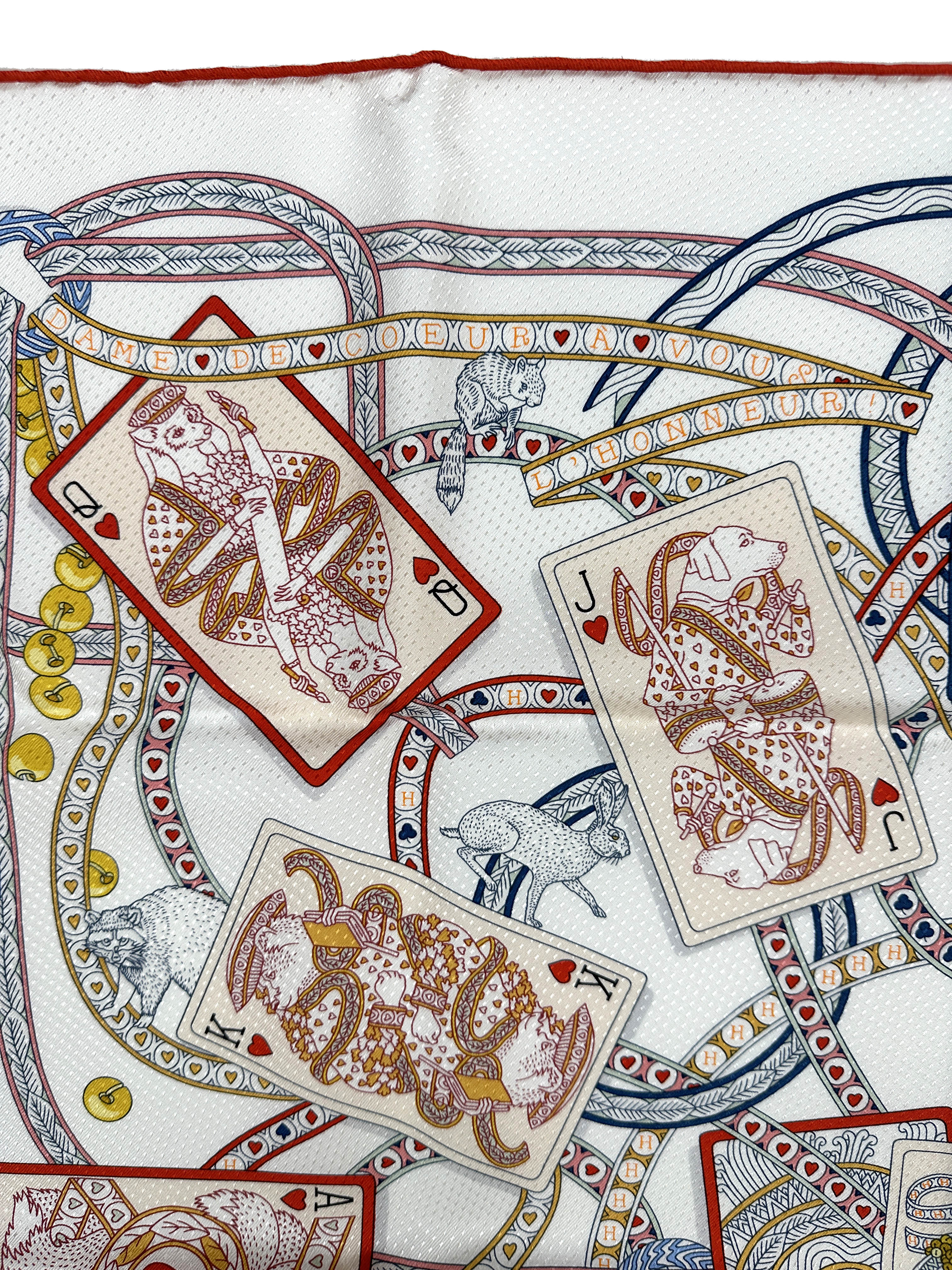 Hermès Dame de Coeur Jacquard With Single Eyelet 70