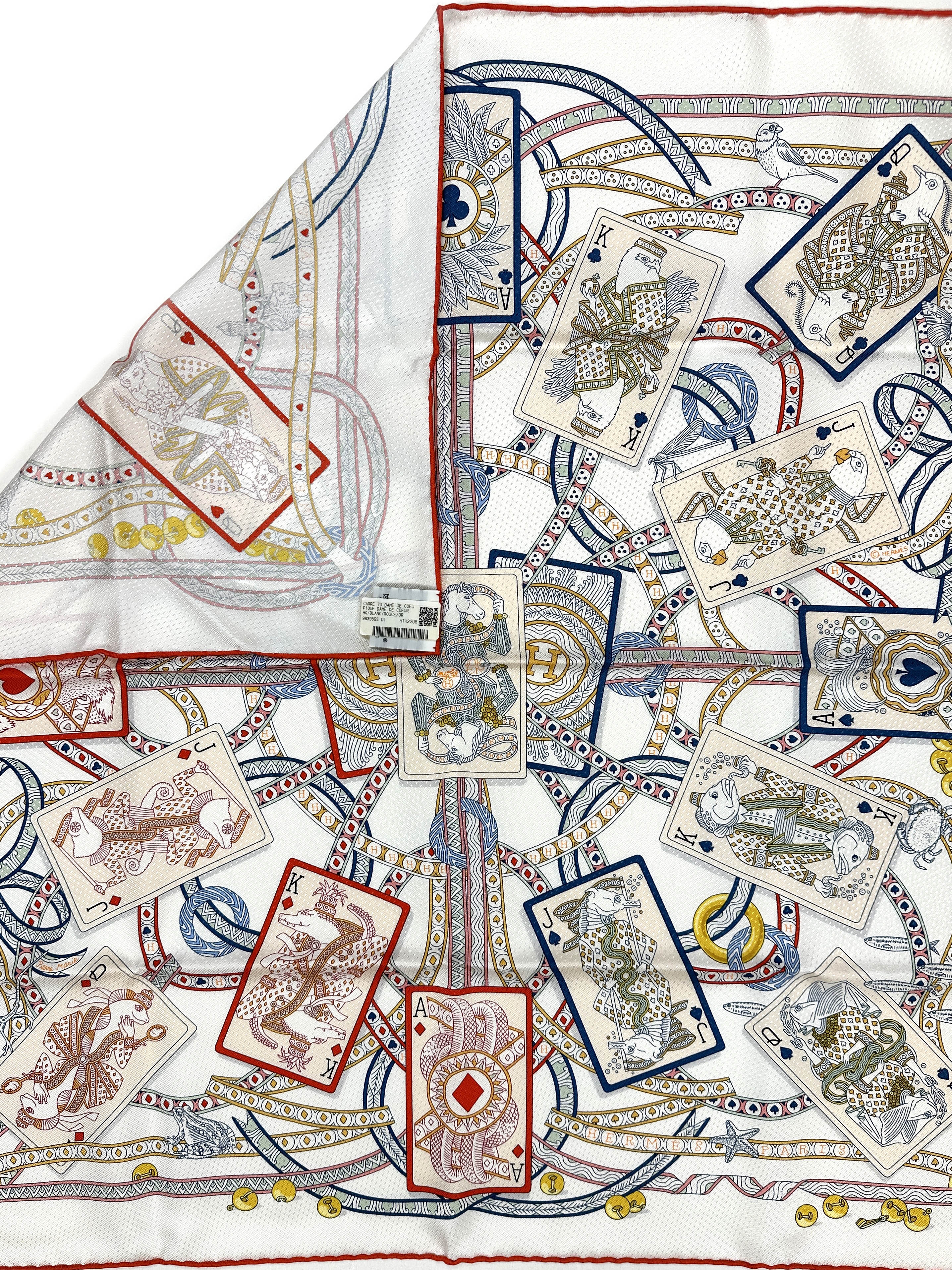 Hermès Dame de Coeur Jacquard With Single Eyelet 70