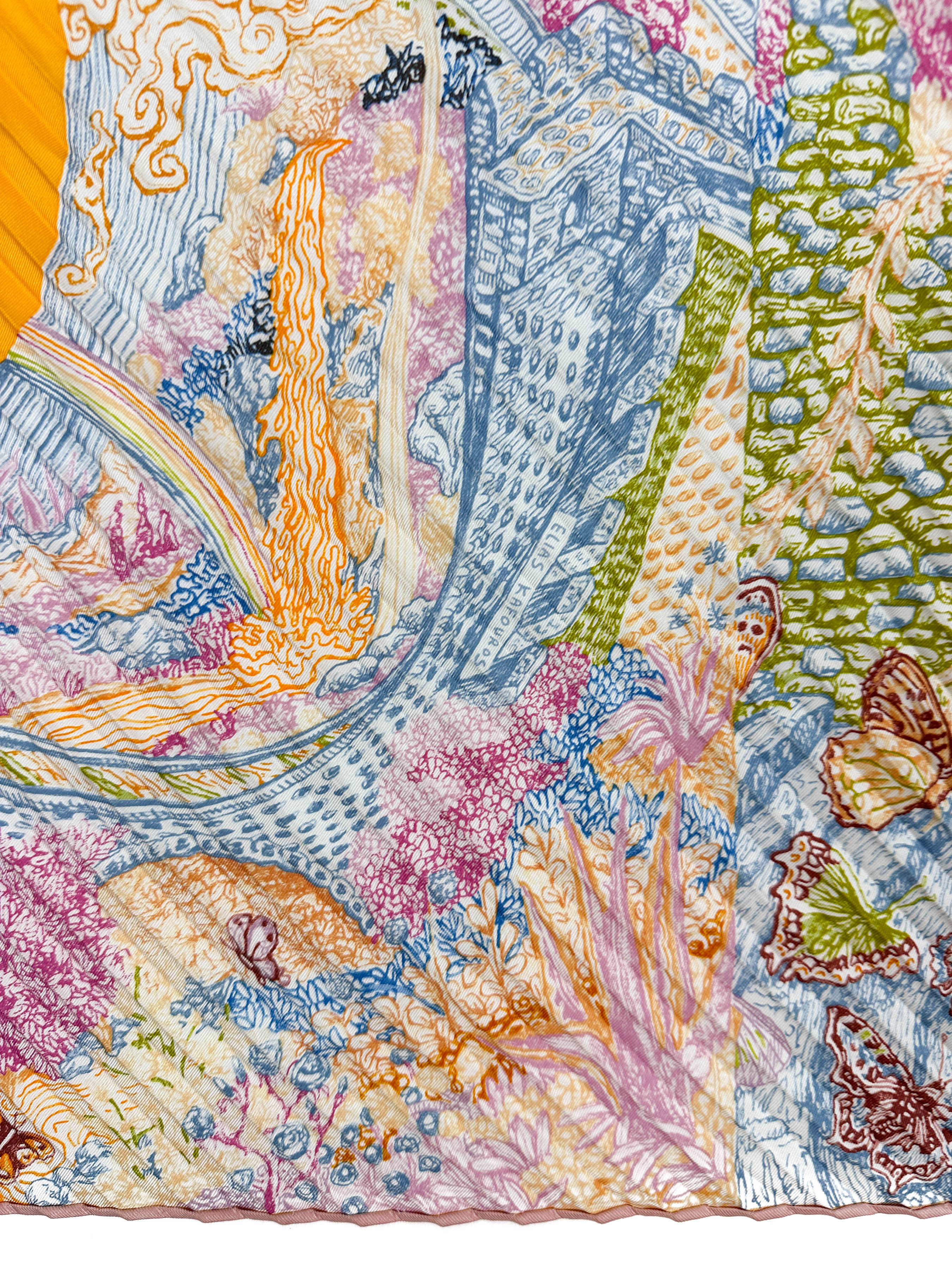 Hermès Eleftheria Plissé Silk 140