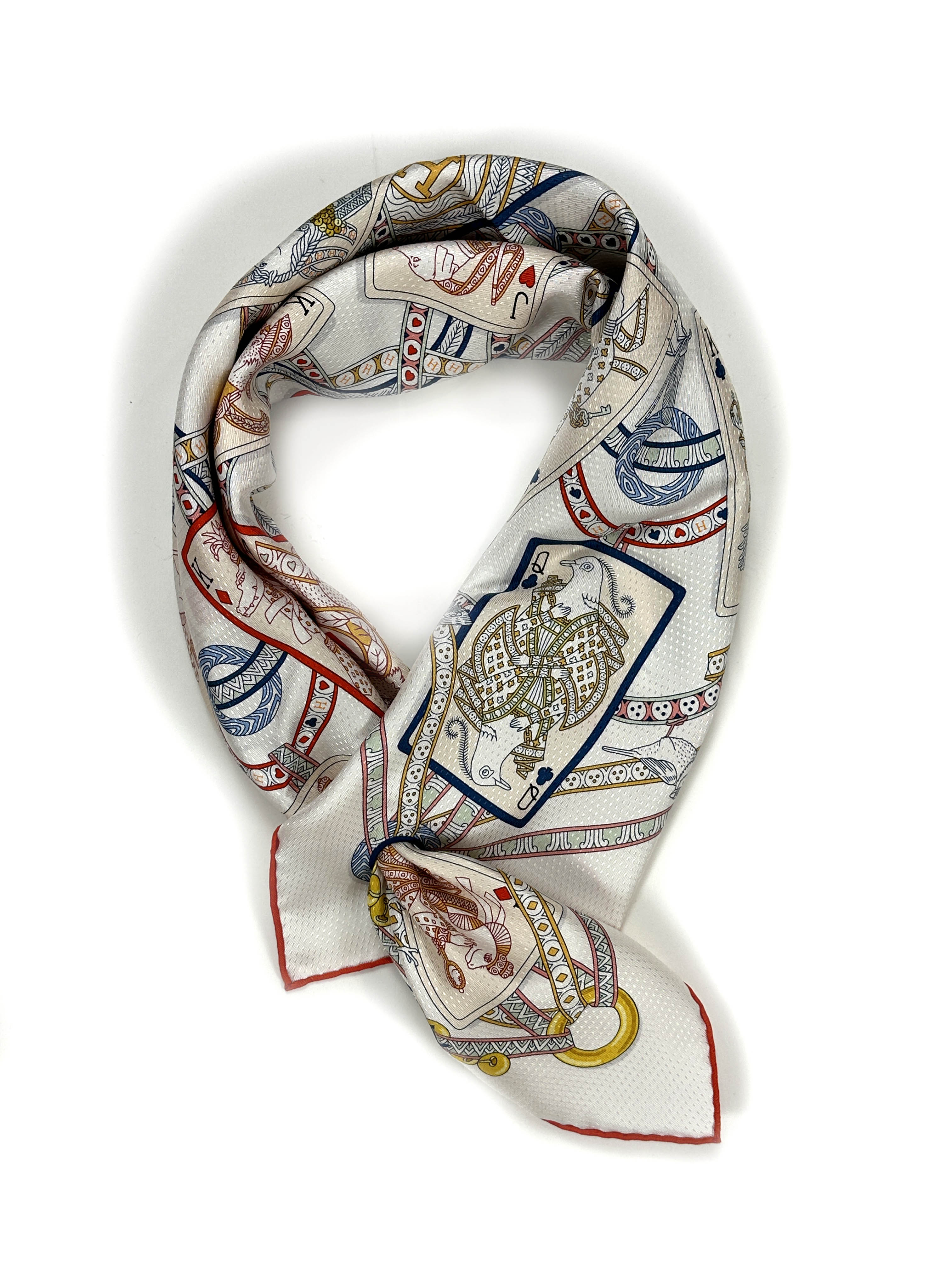 Hermès Dame de Coeur Jacquard With Single Eyelet 70