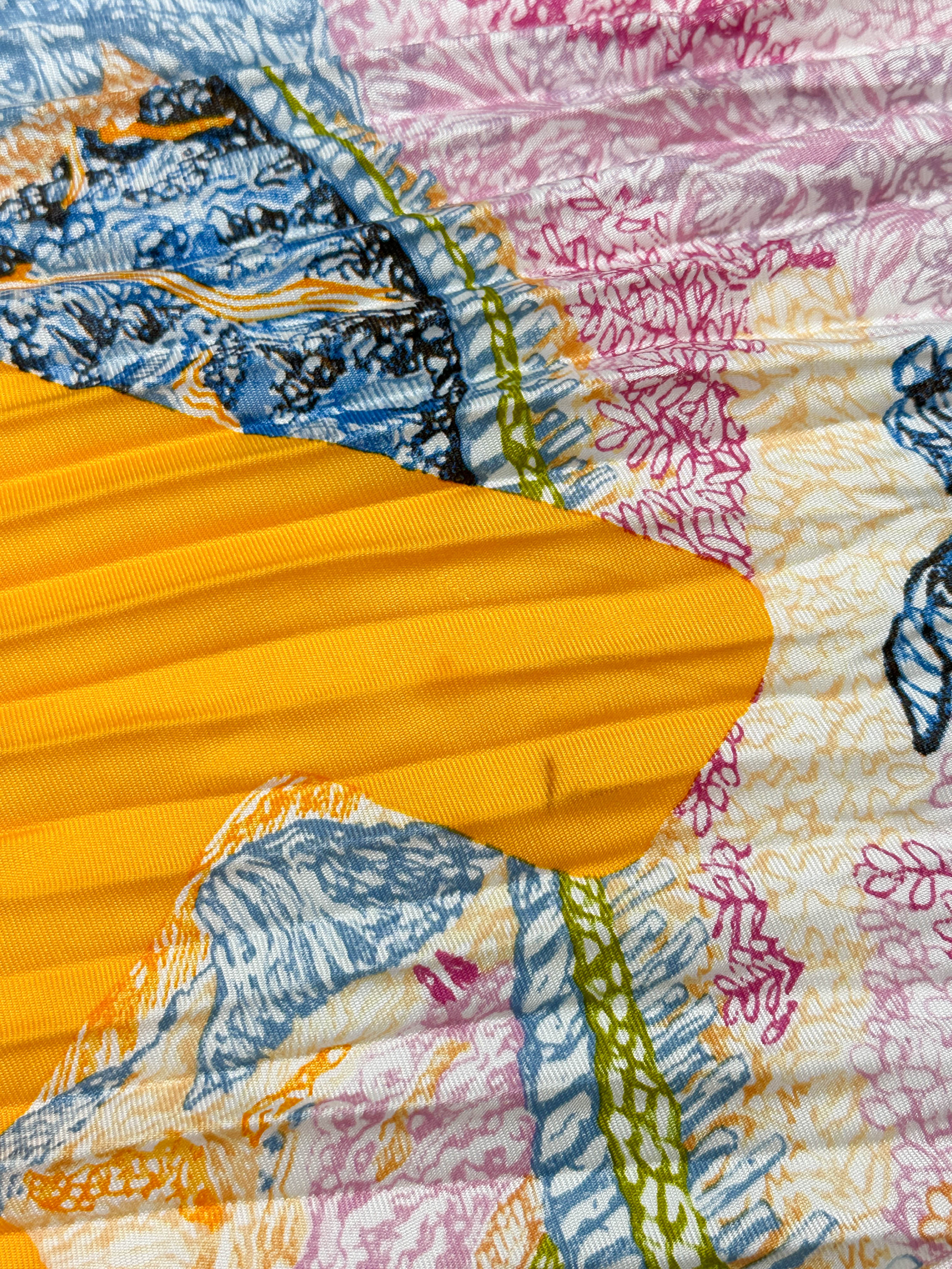 Hermès Eleftheria Plissé Silk 140