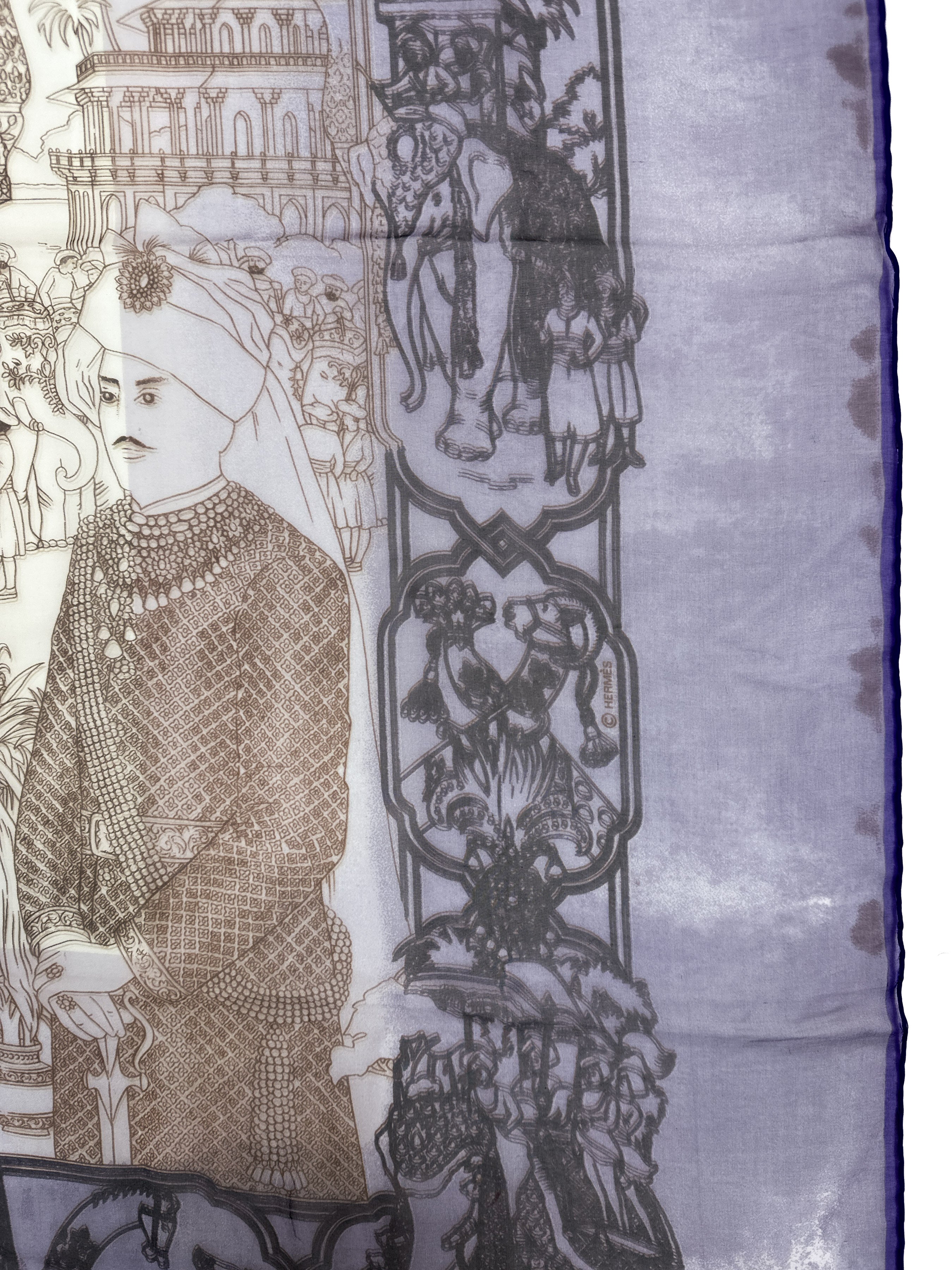 Hermès Splendeur des Maharajas Mousseline 90