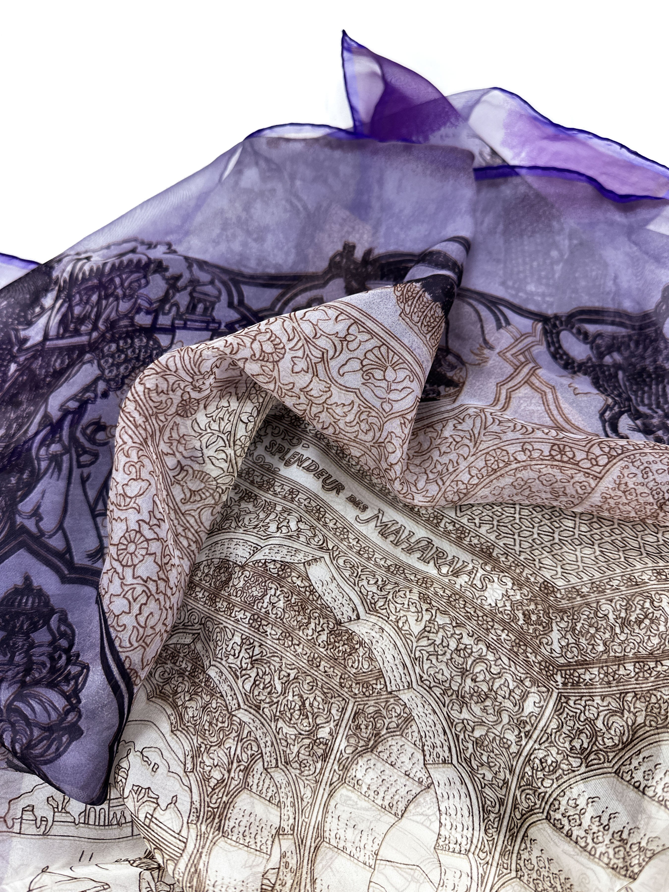 Hermès Splendeur des Maharajas Mousseline 90