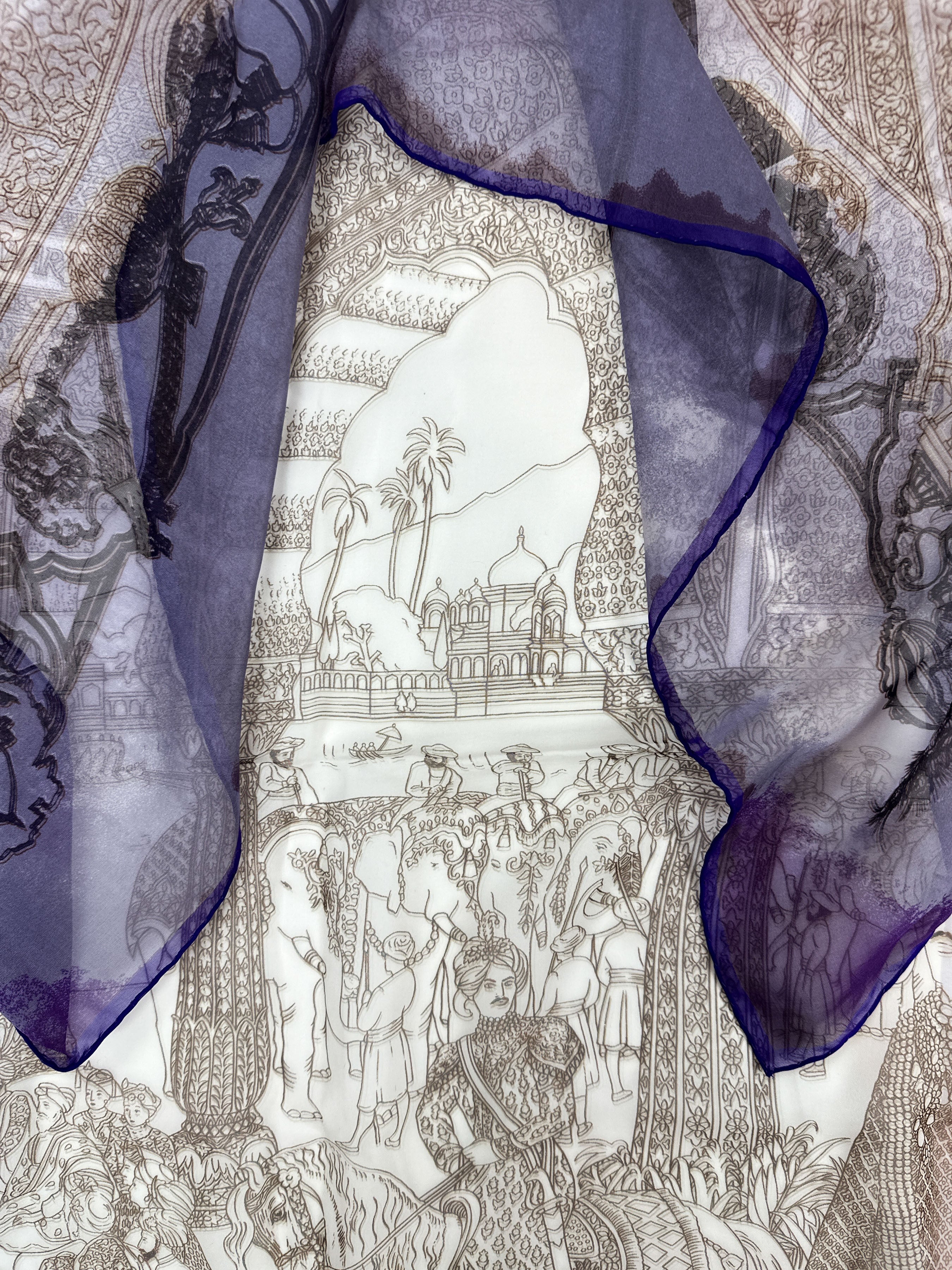 Hermès Splendeur des Maharajas Mousseline 90