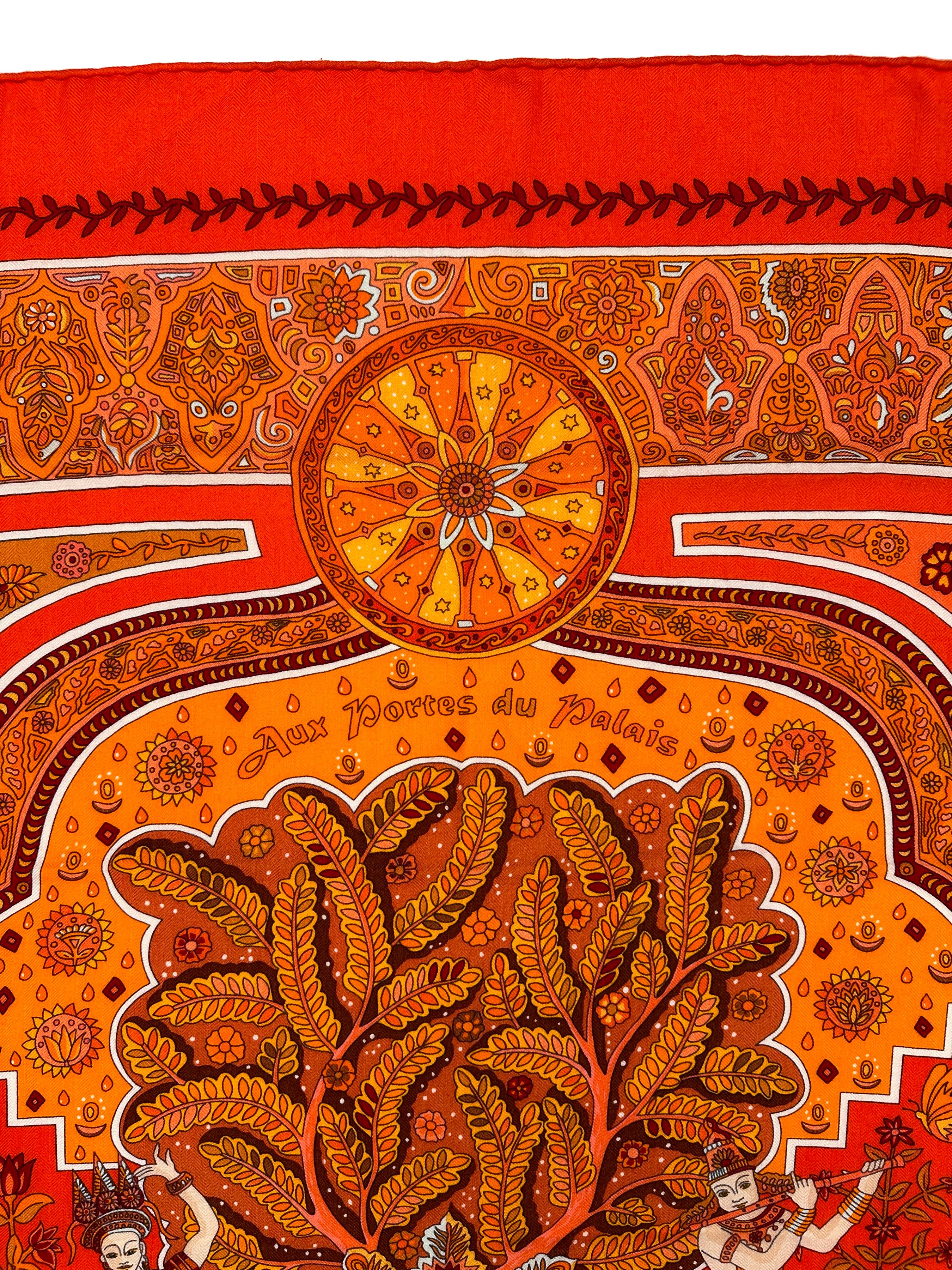 Hermès Aux Portes du Palais Cashmere Silk 140