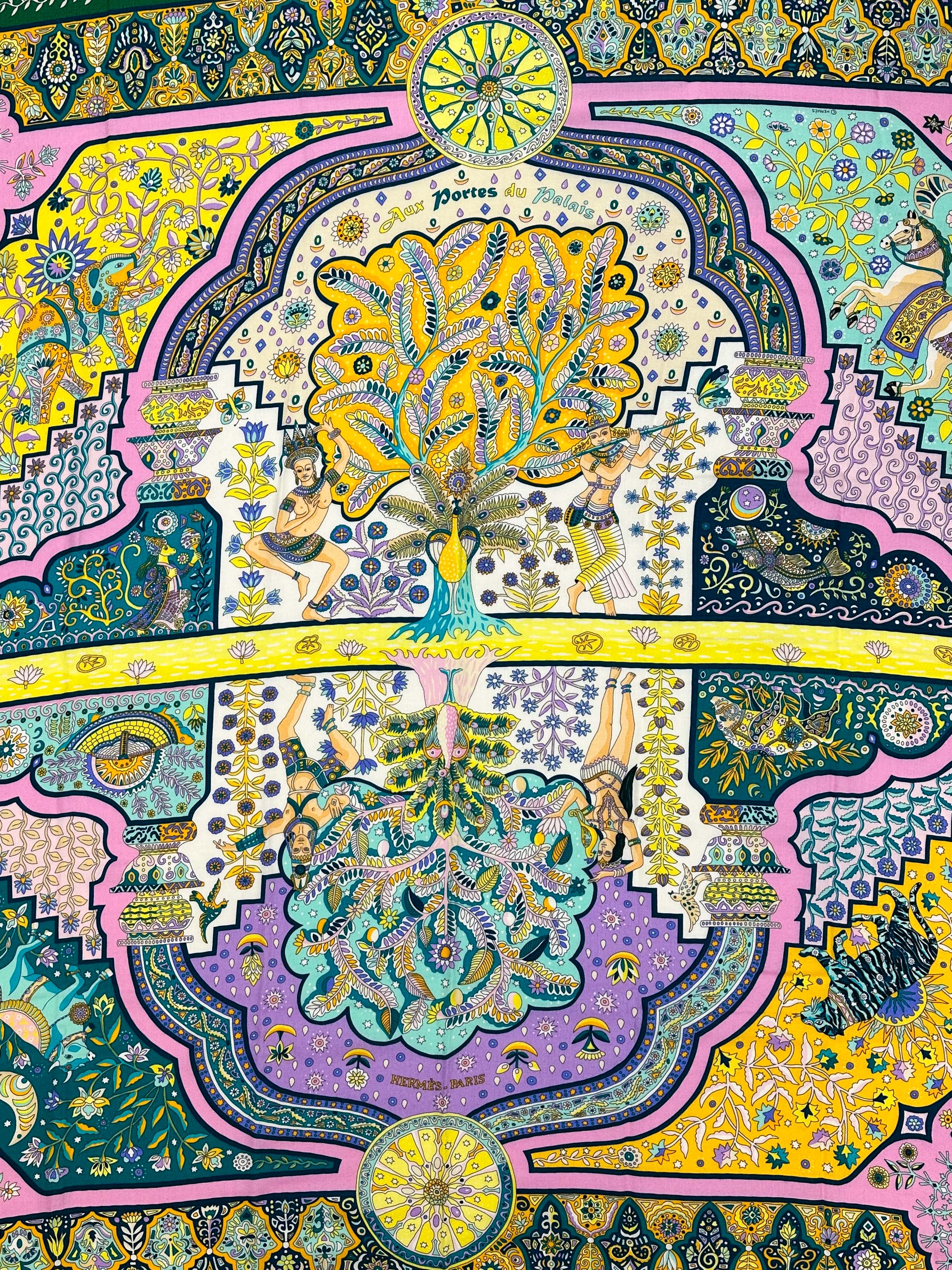 Hermès Aux Portes du Palais Cashmere Silk 140