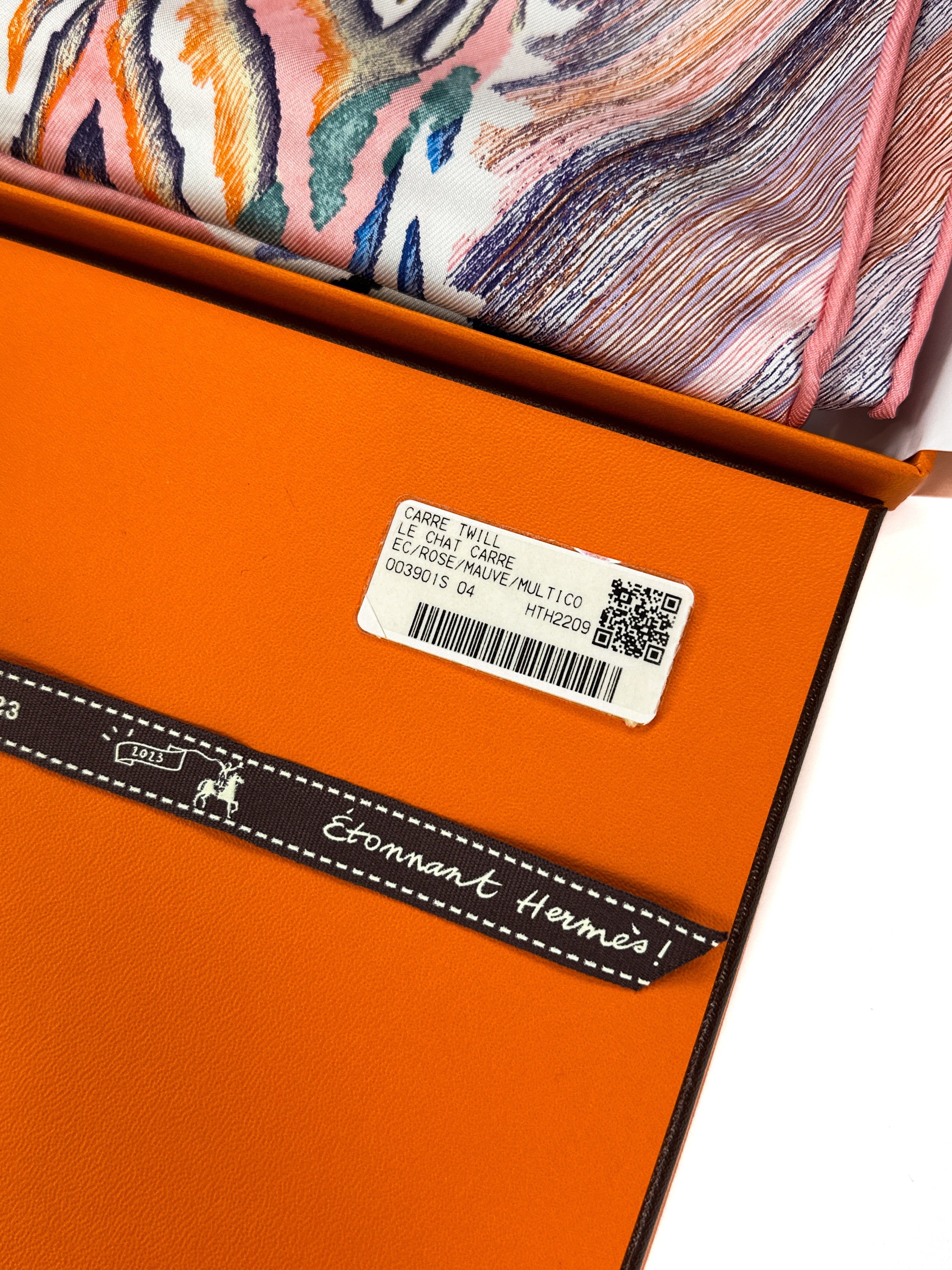Hermès Le Chat Carre 90