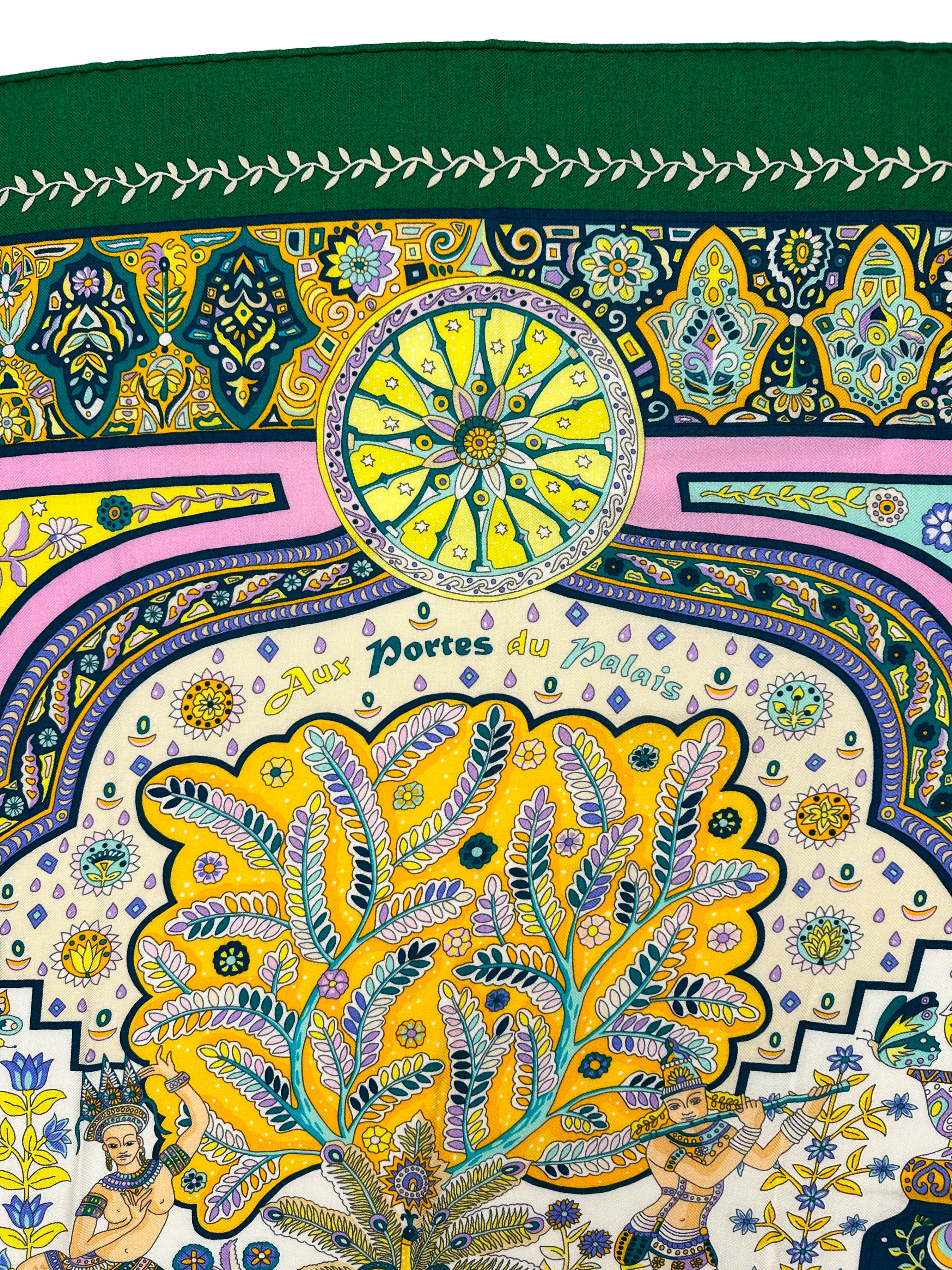 Hermès Aux Portes du Palais Cashmere Silk 140
