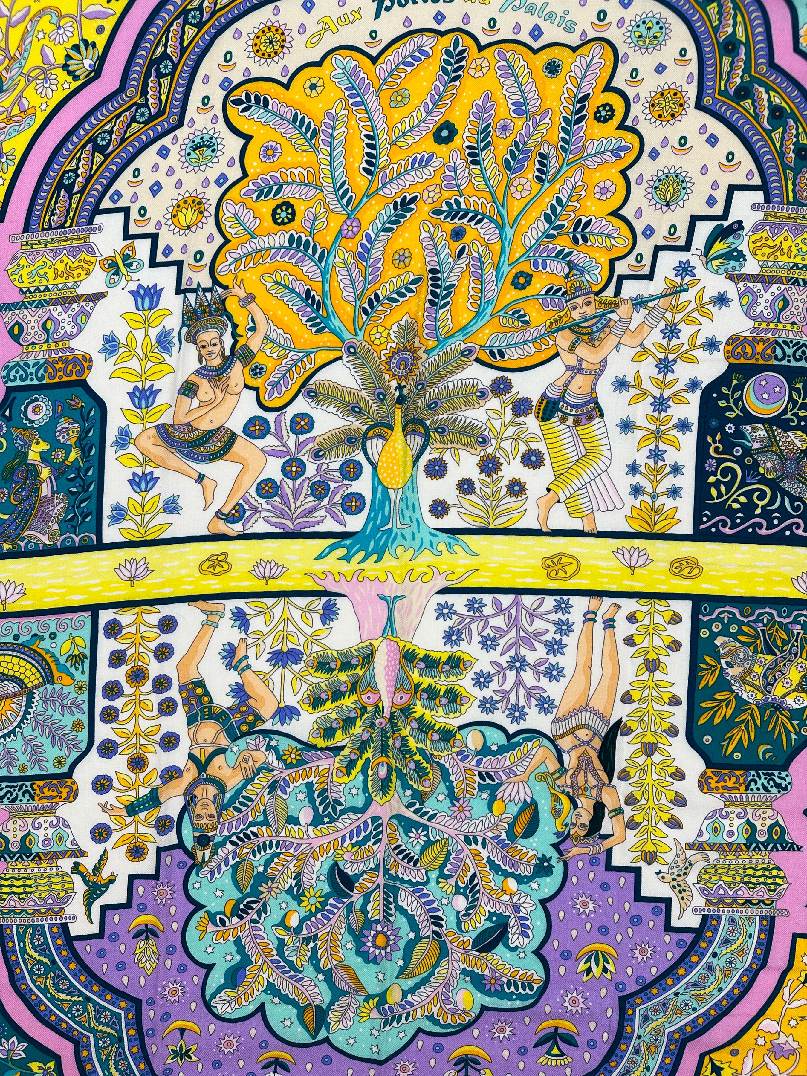 Hermès Aux Portes du Palais Cashmere Silk 140