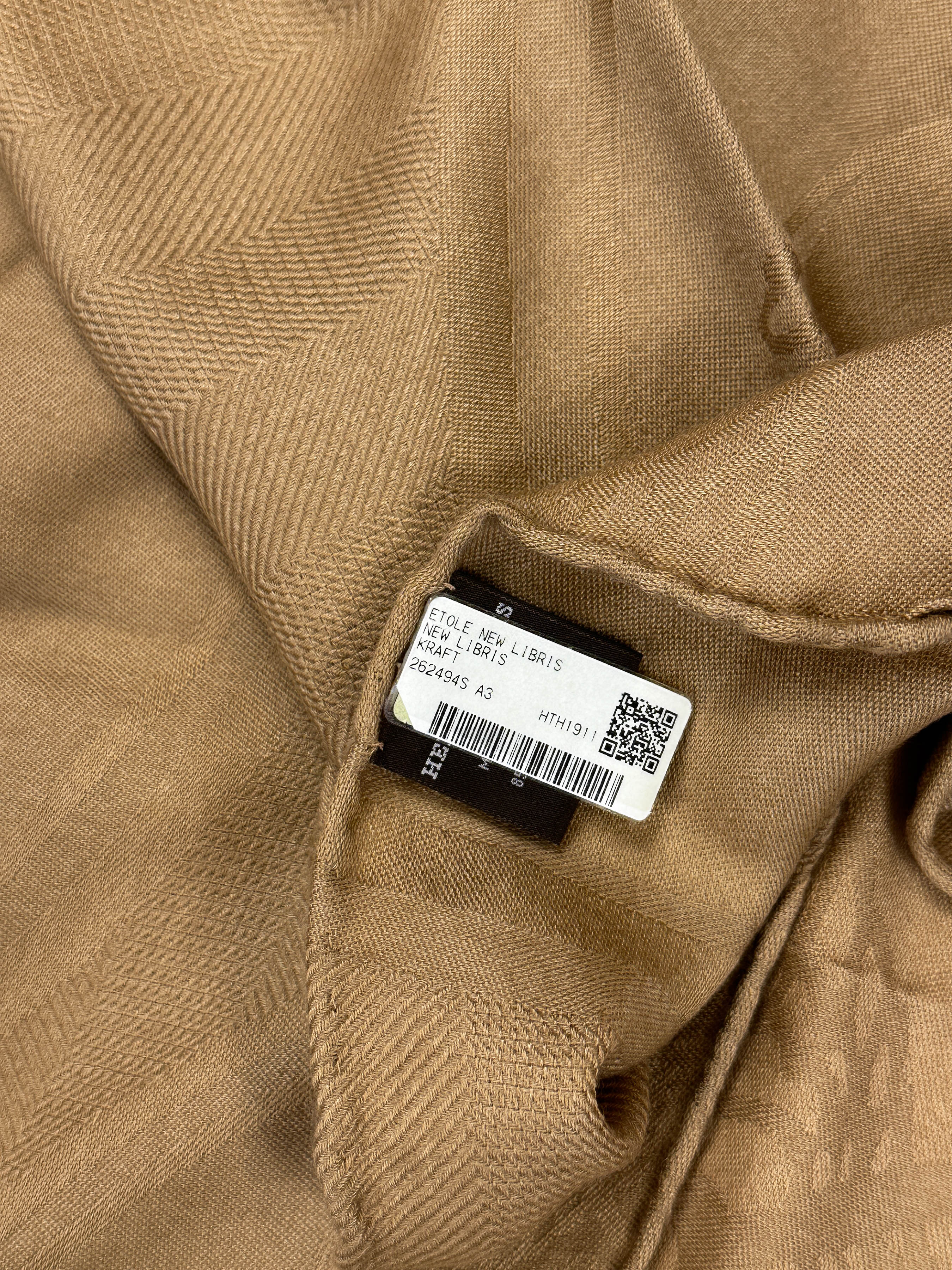 Hermès New Libris Cashmere Silk Stole