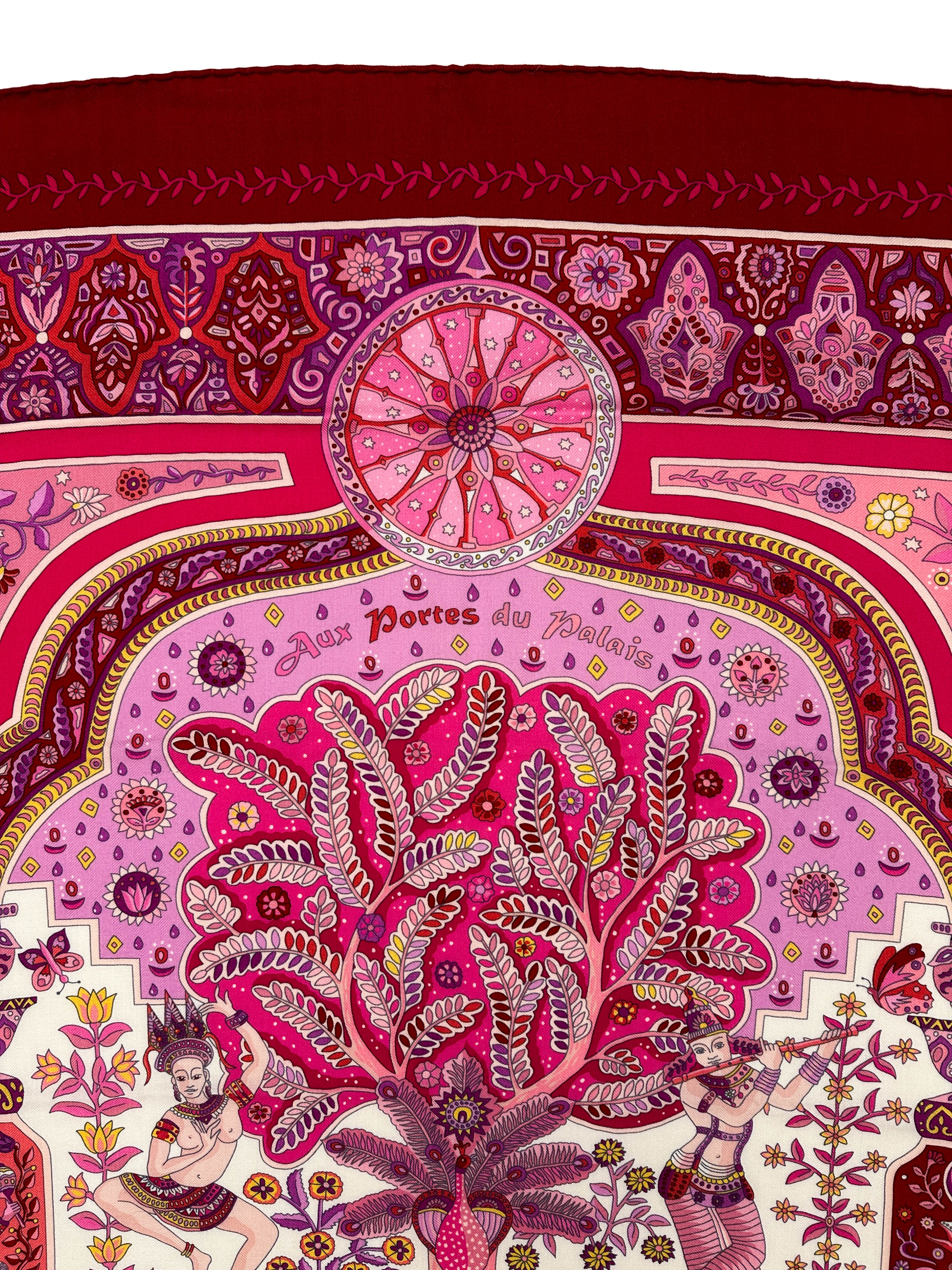 Hermès Aux Portes du Palais Cashmere Silk 140
