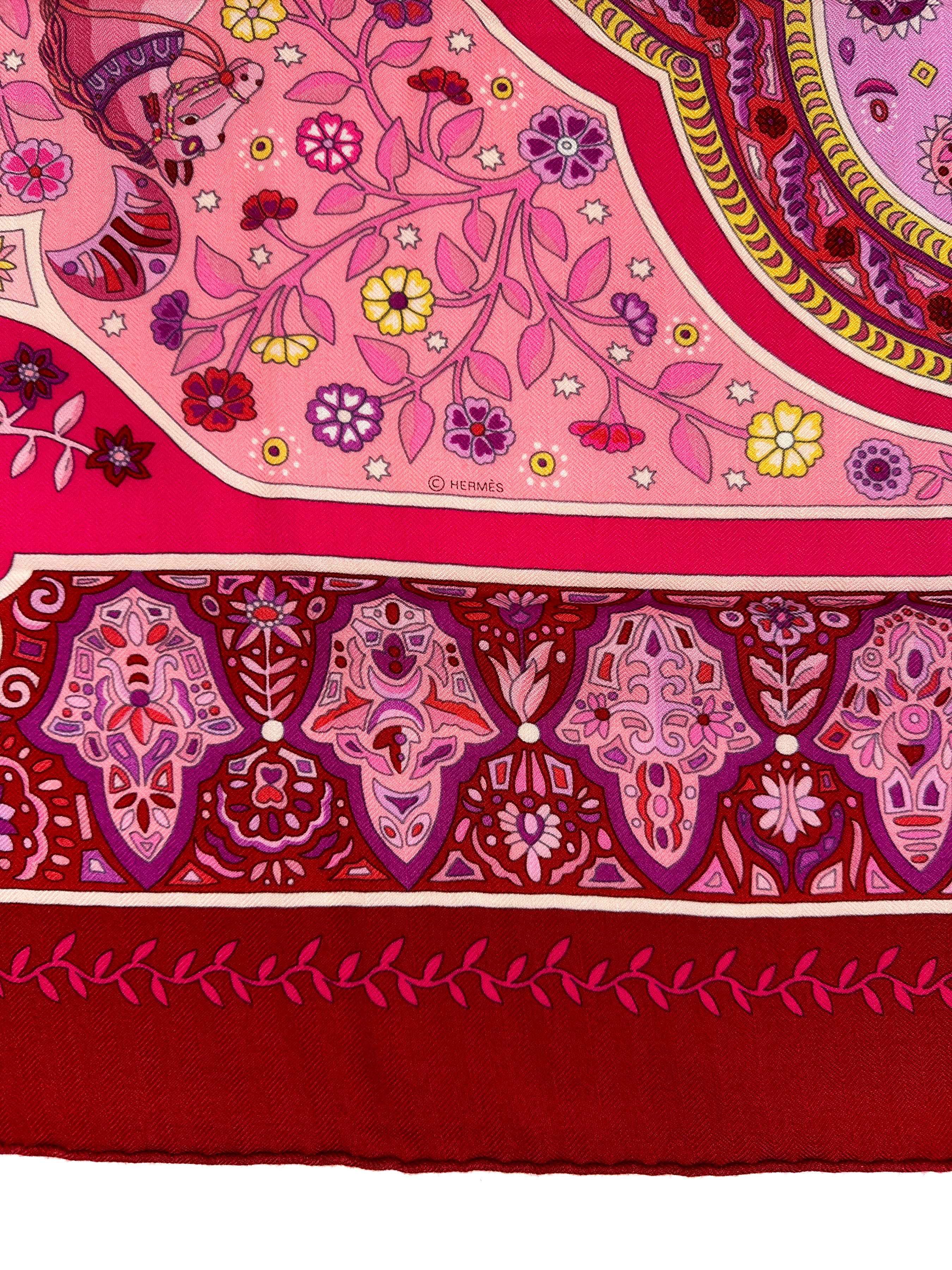Hermès Aux Portes du Palais Cashmere Silk 140