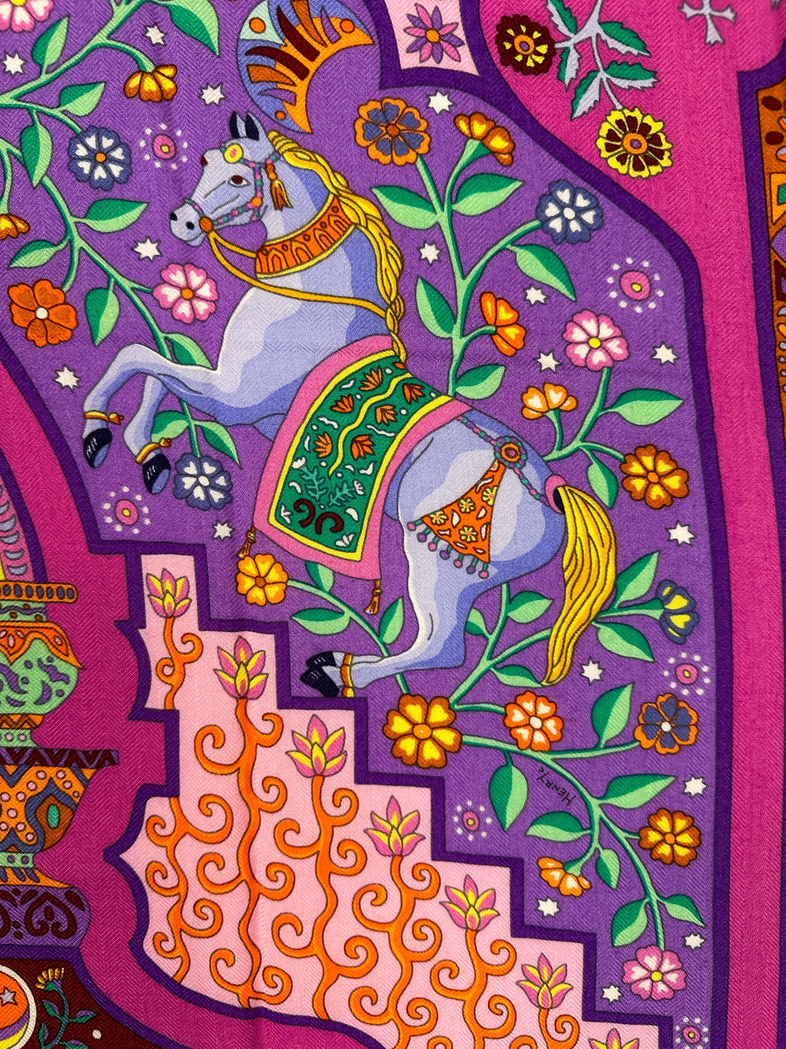 Hermès Aux Portes du Palais Cashmere Silk 140