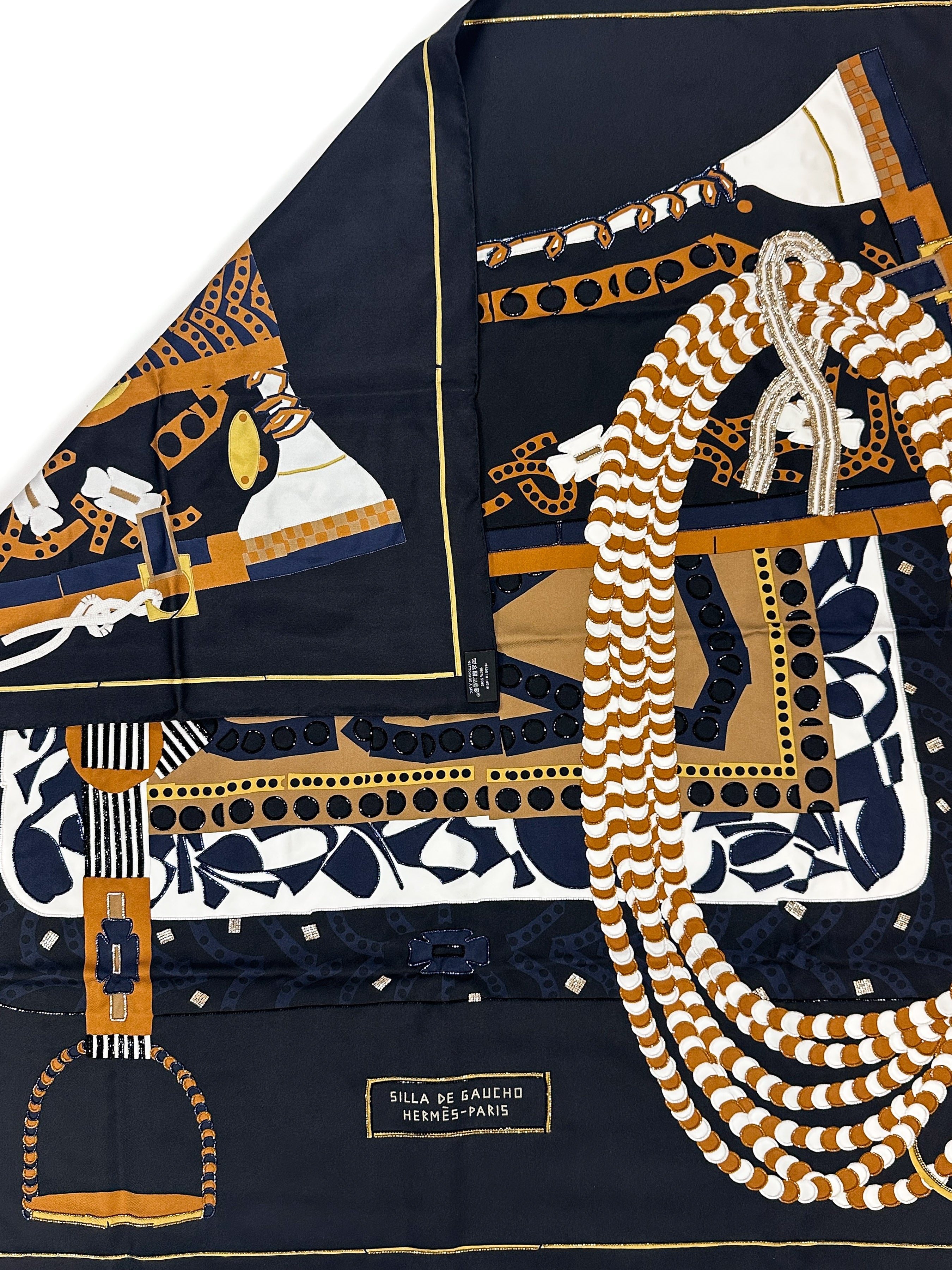 Hermès Silla de Gaucho Exceptional Beaded 90