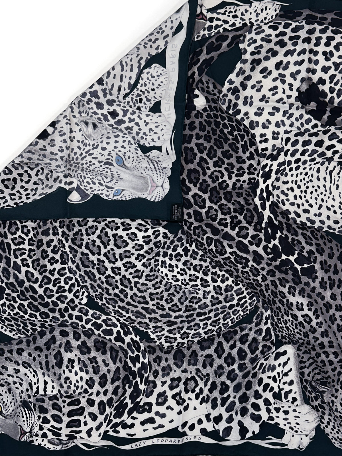 Hermès Lazy Leopardesses 90