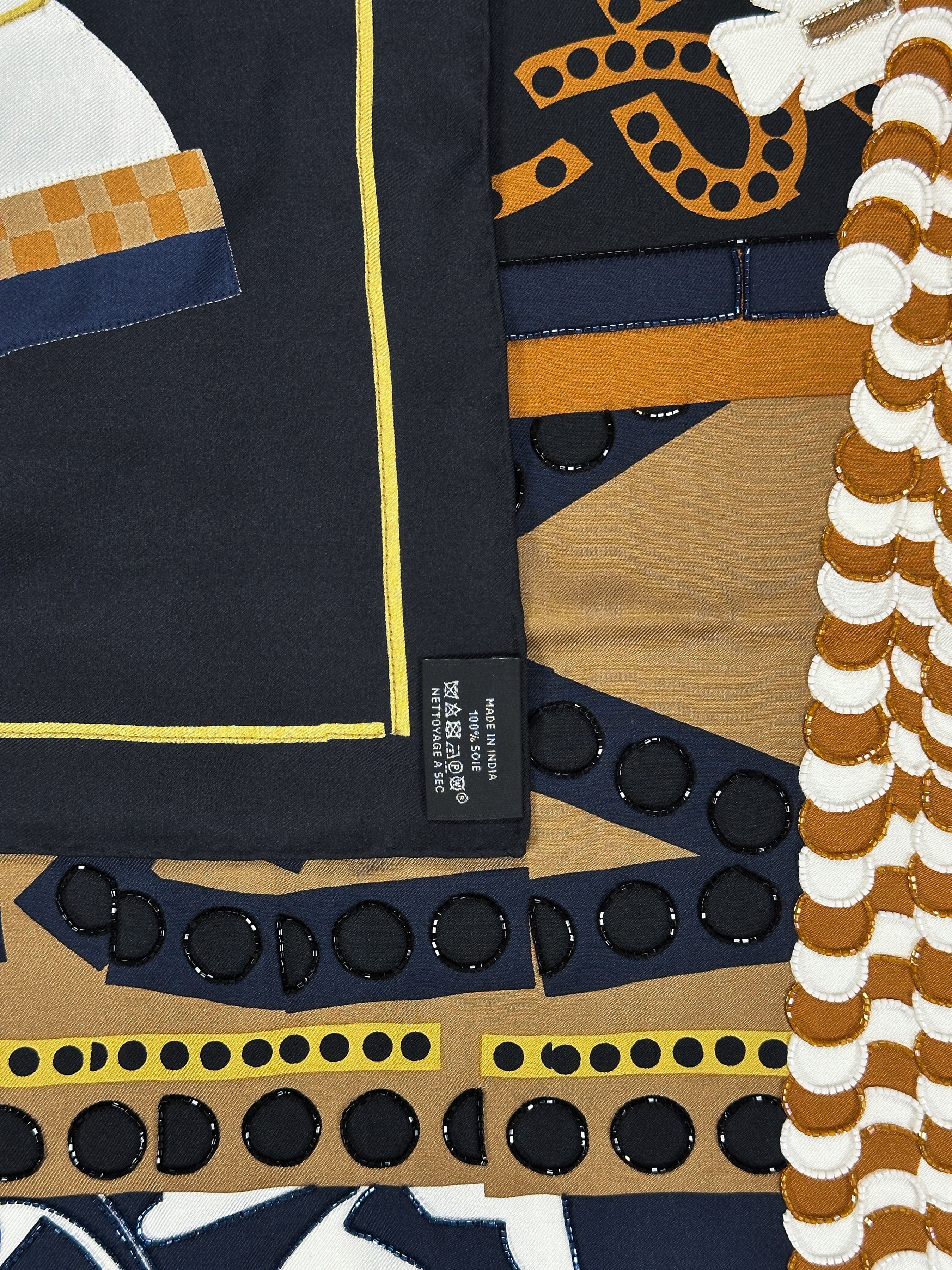 Hermès Silla de Gaucho Exceptional Beaded 90