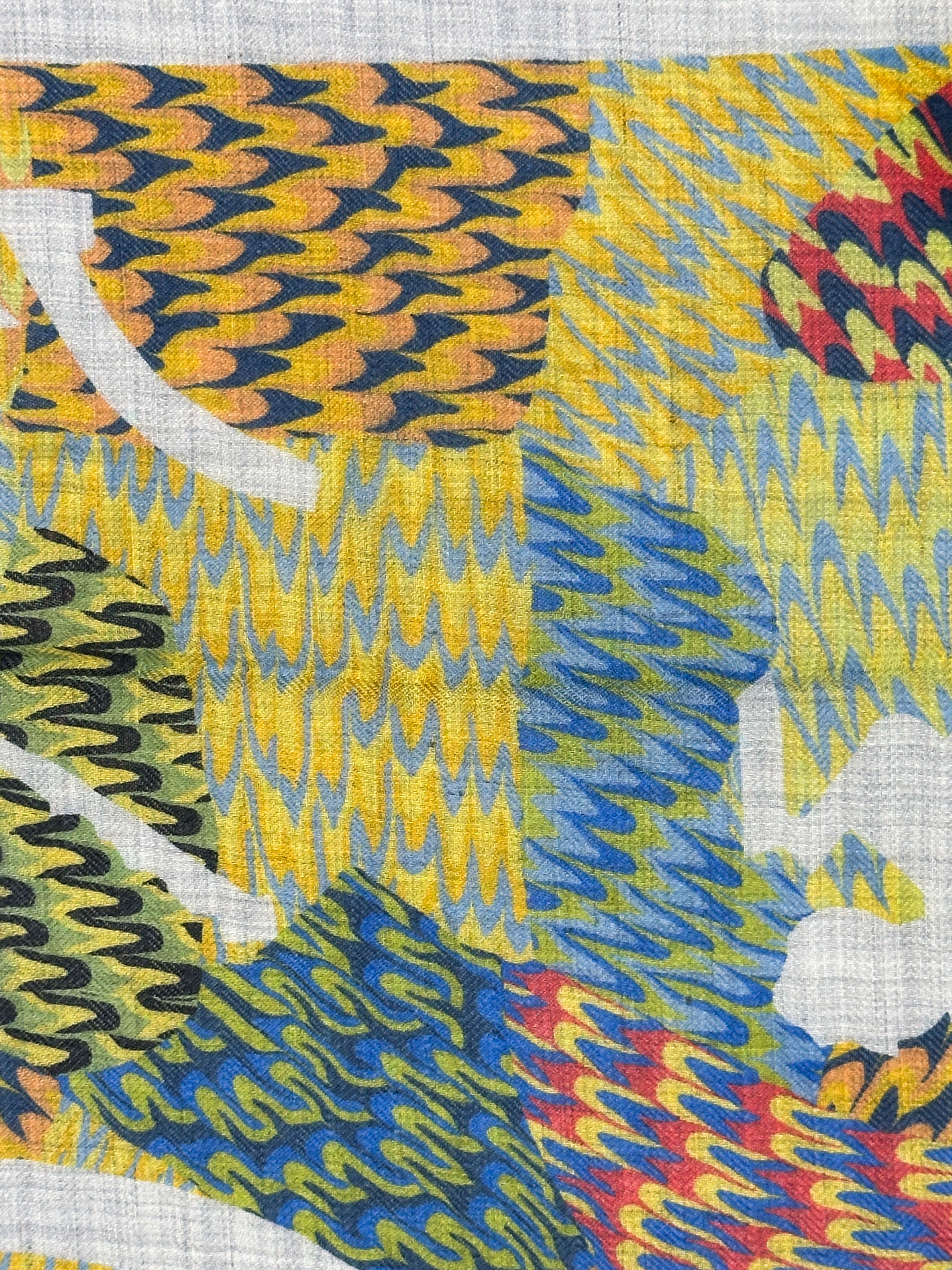 Hermès Ex-Libris Marble Cashmere Silk 90