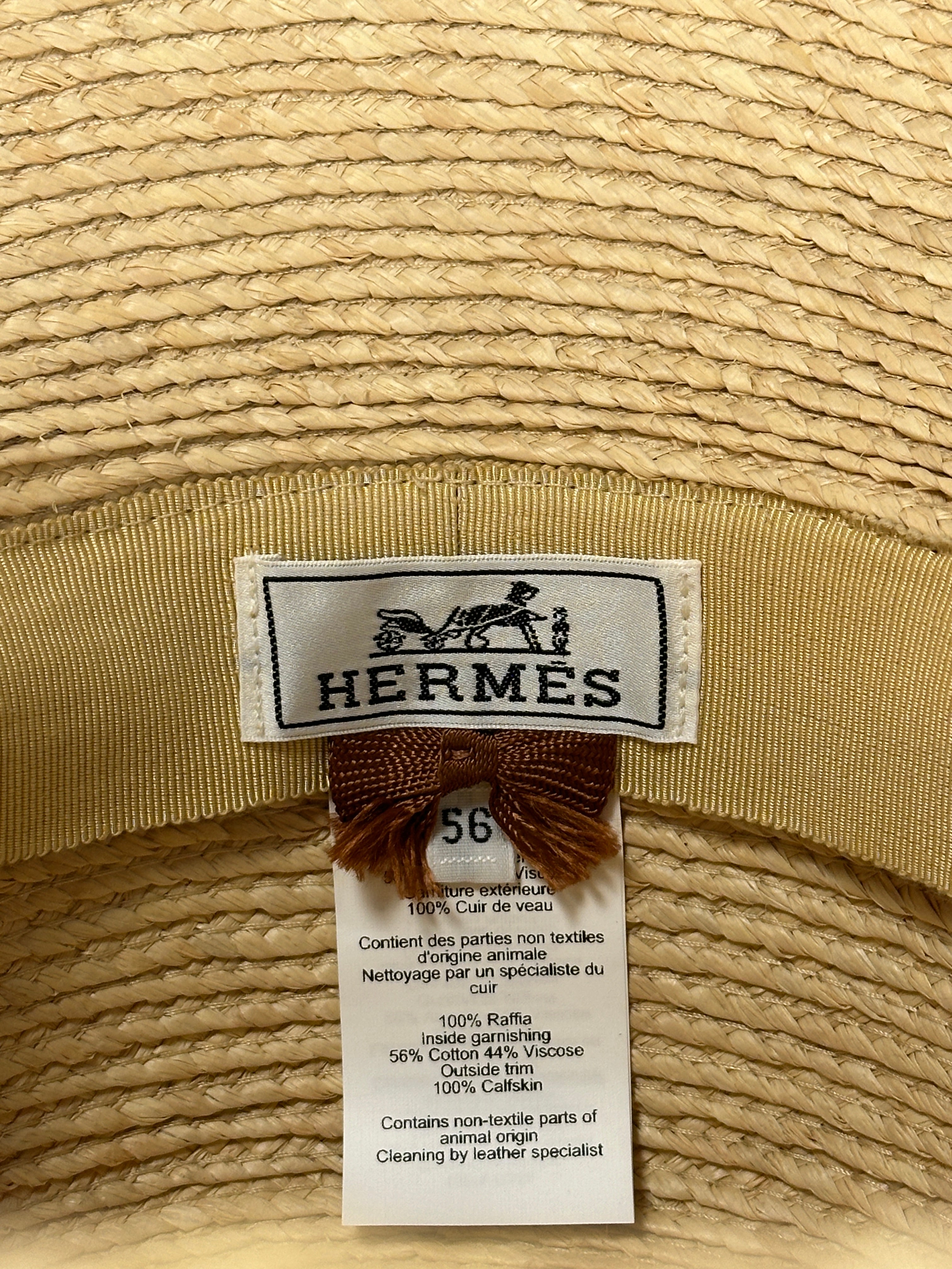 Hermès Isola Hat 56