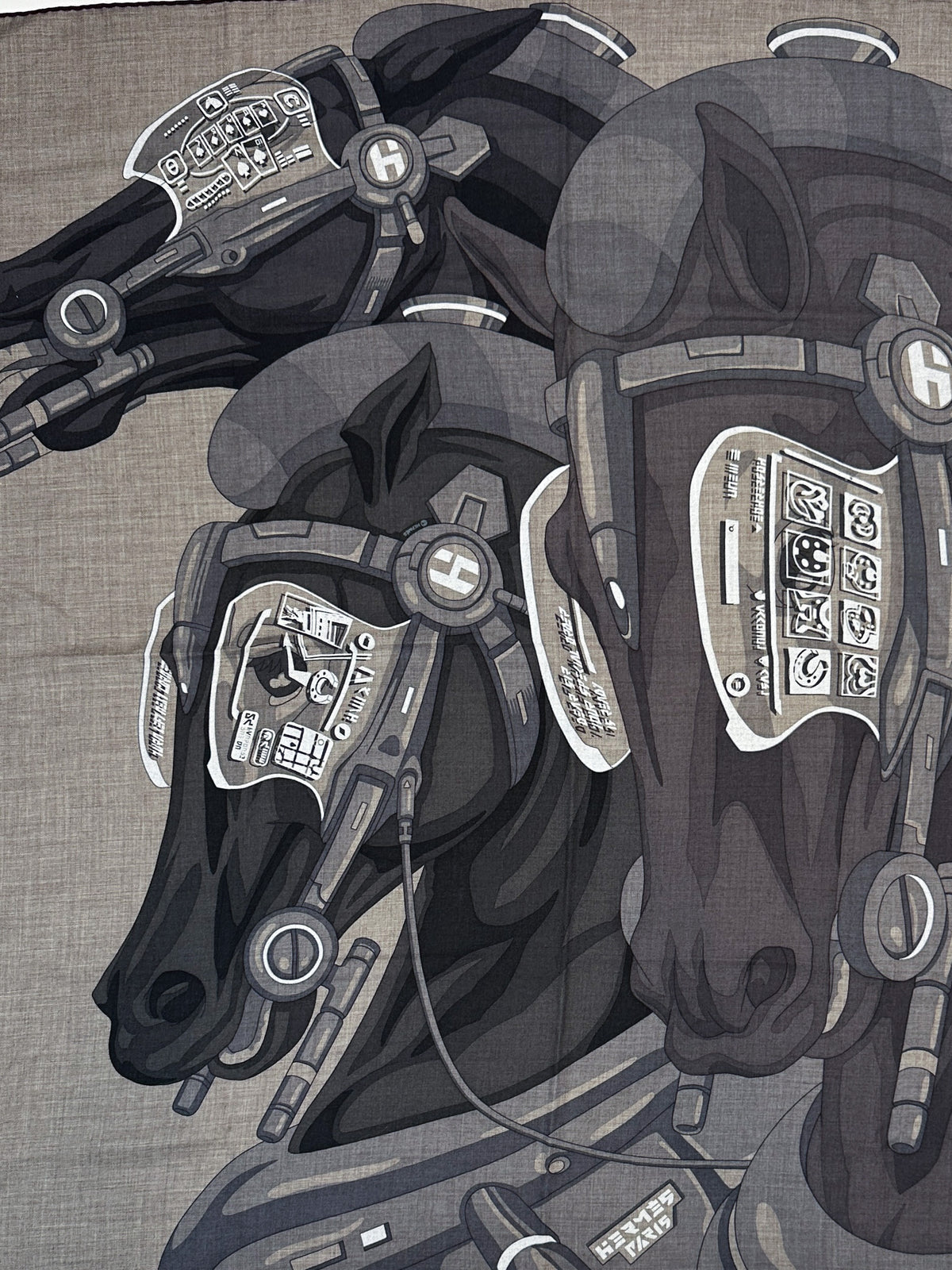 Hermès Horse Reality Cashmere Silk 100