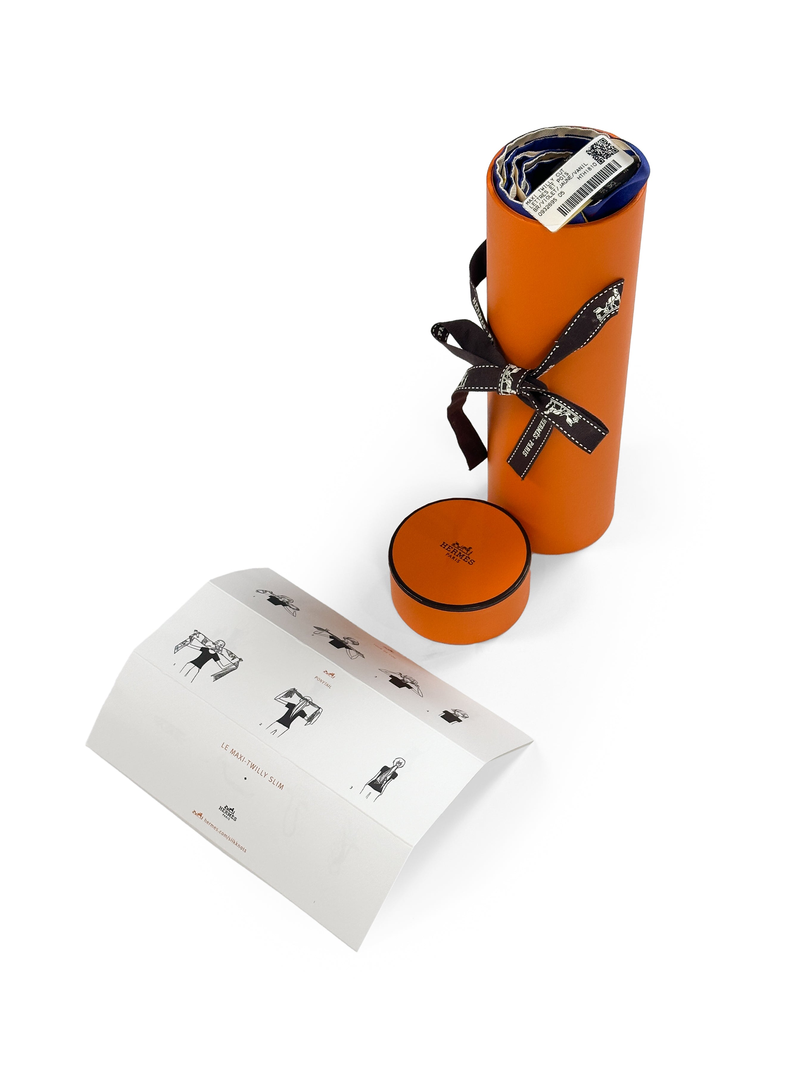 Hermès Lettres au Pois Maxi Twilly Cut