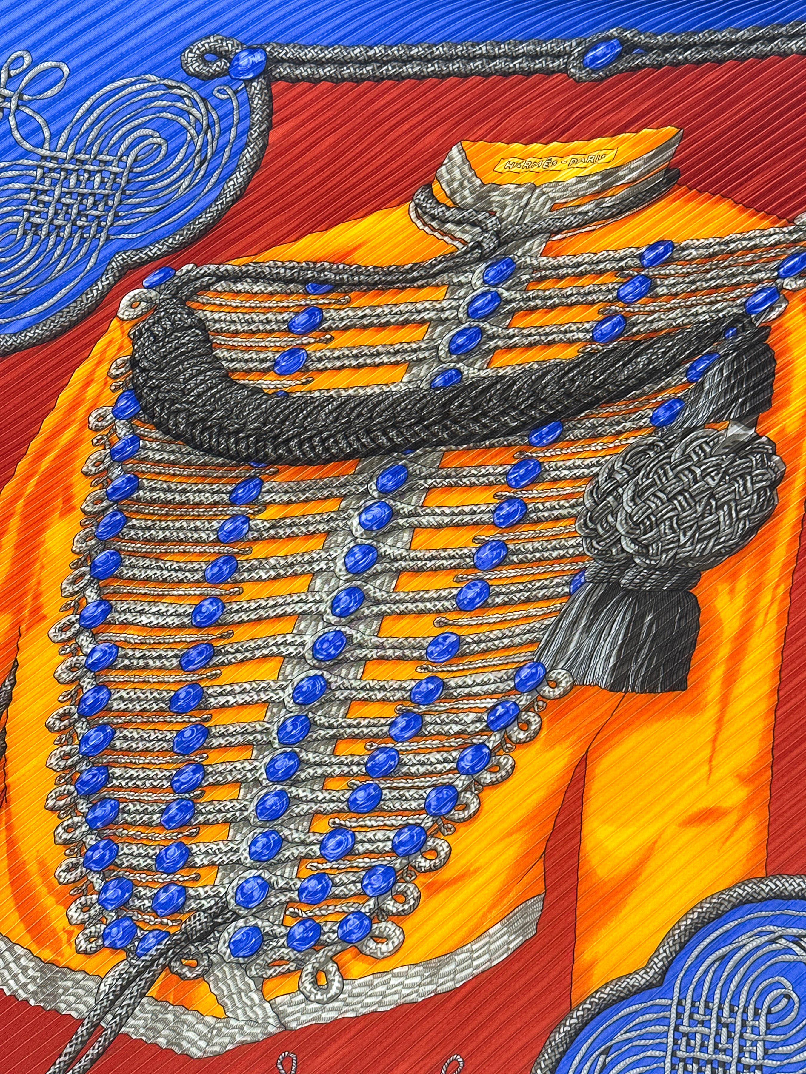 Hermès Brandebourgs Plissé 90