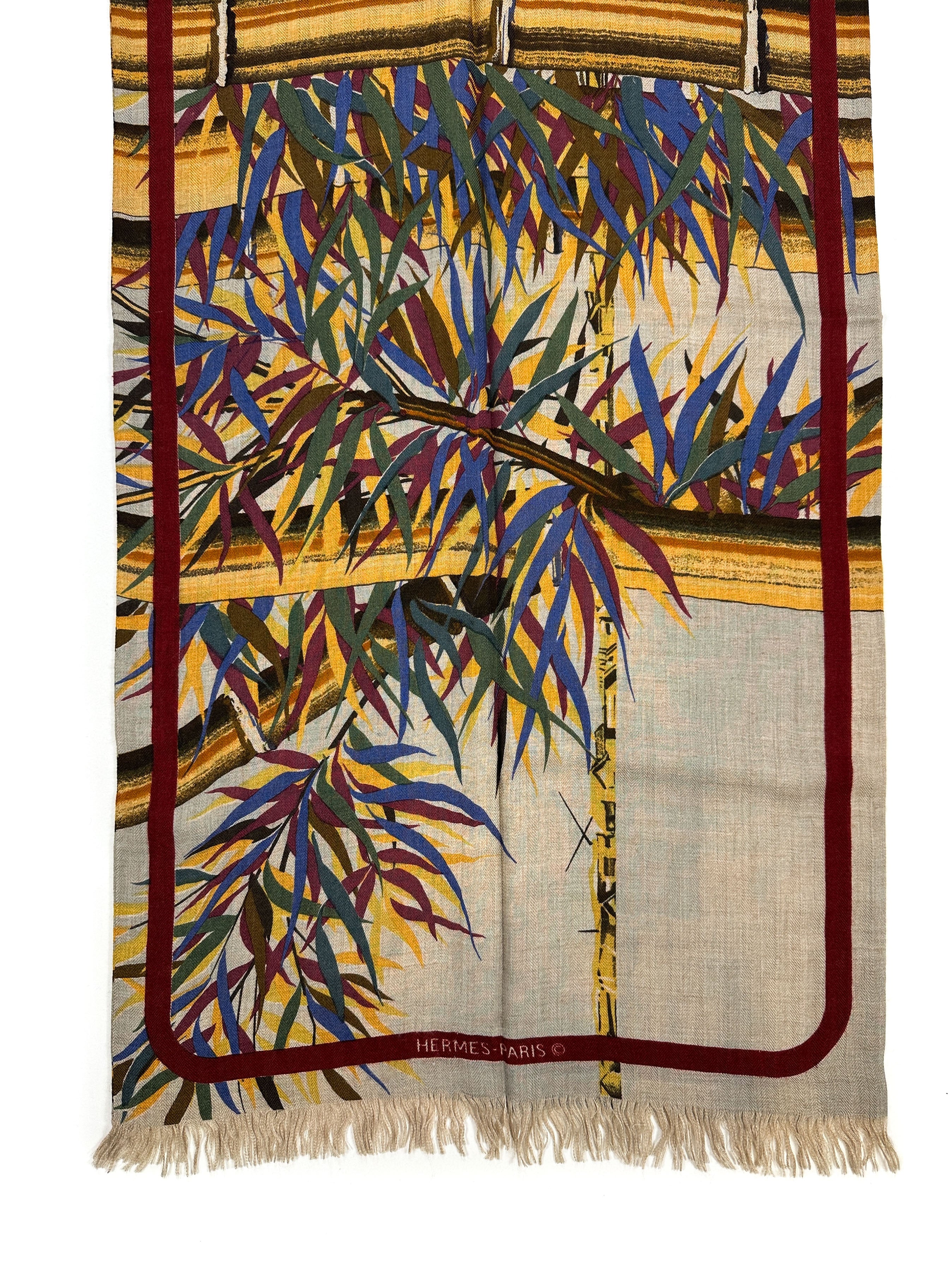 Hermès Bamboo Cashmere Silk Shawl