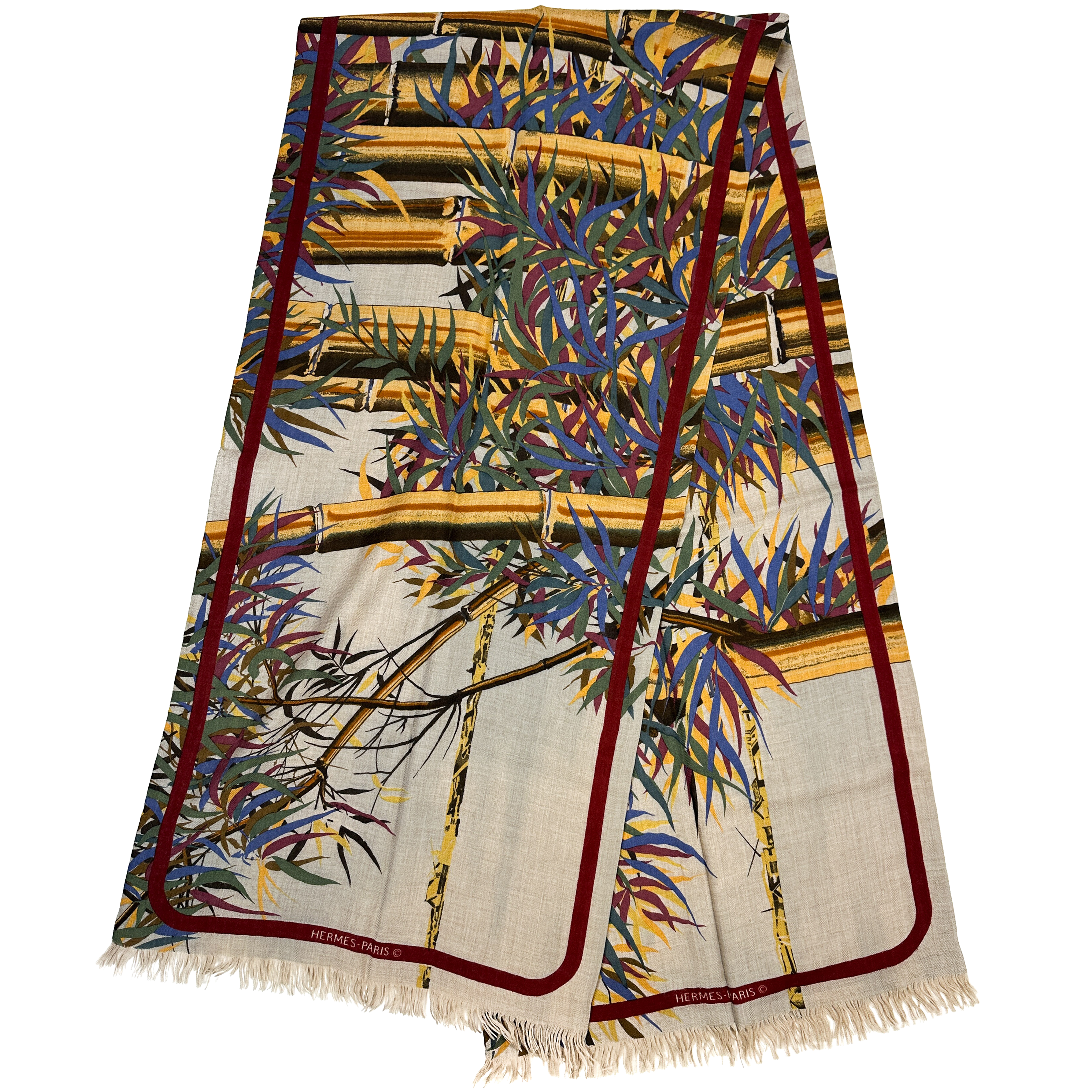 Hermès Bamboo Cashmere Silk Shawl