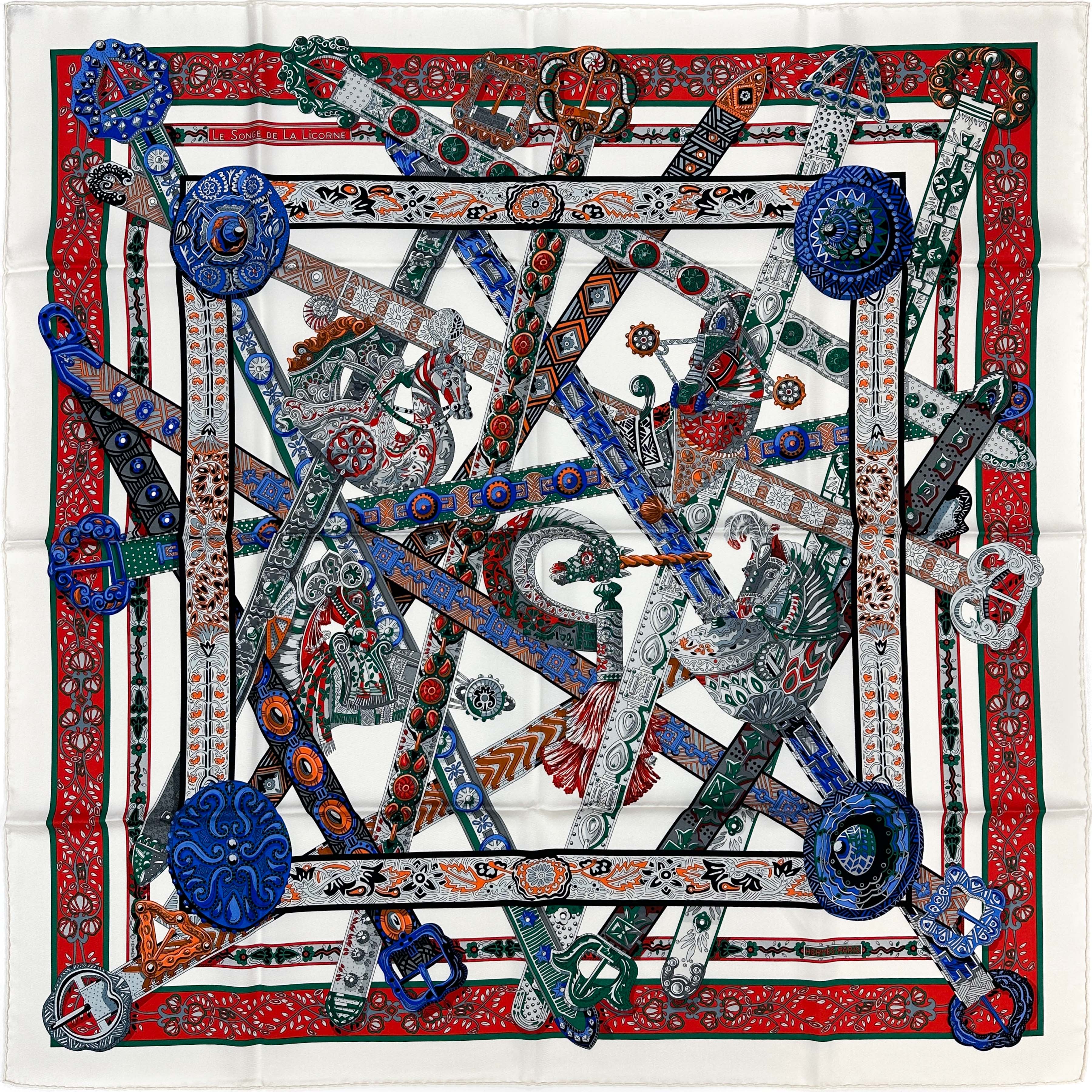 Hermès Le Songe de La Licorne 90