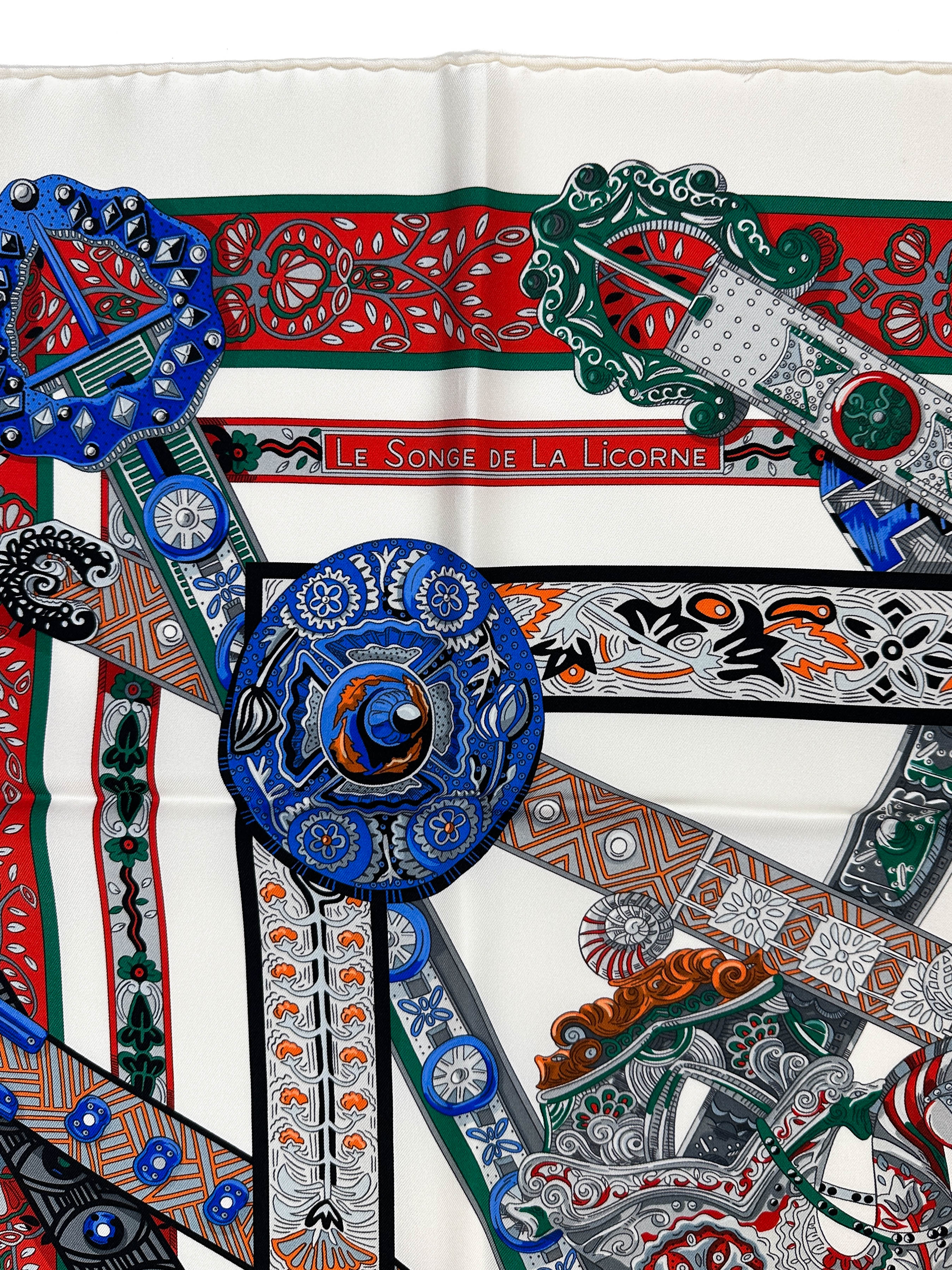 Hermès Le Songe de La Licorne 90