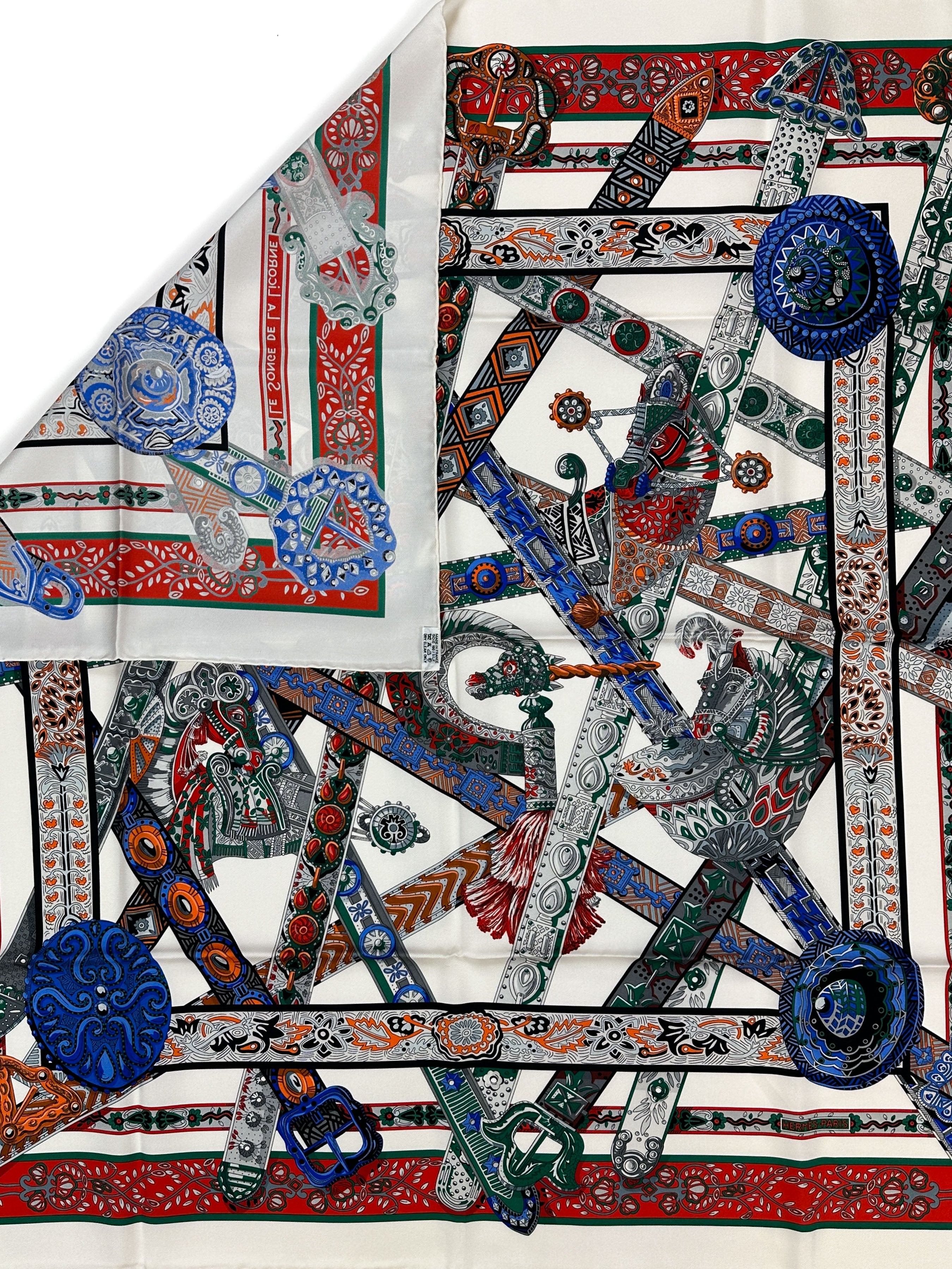 Hermès Le Songe de La Licorne 90