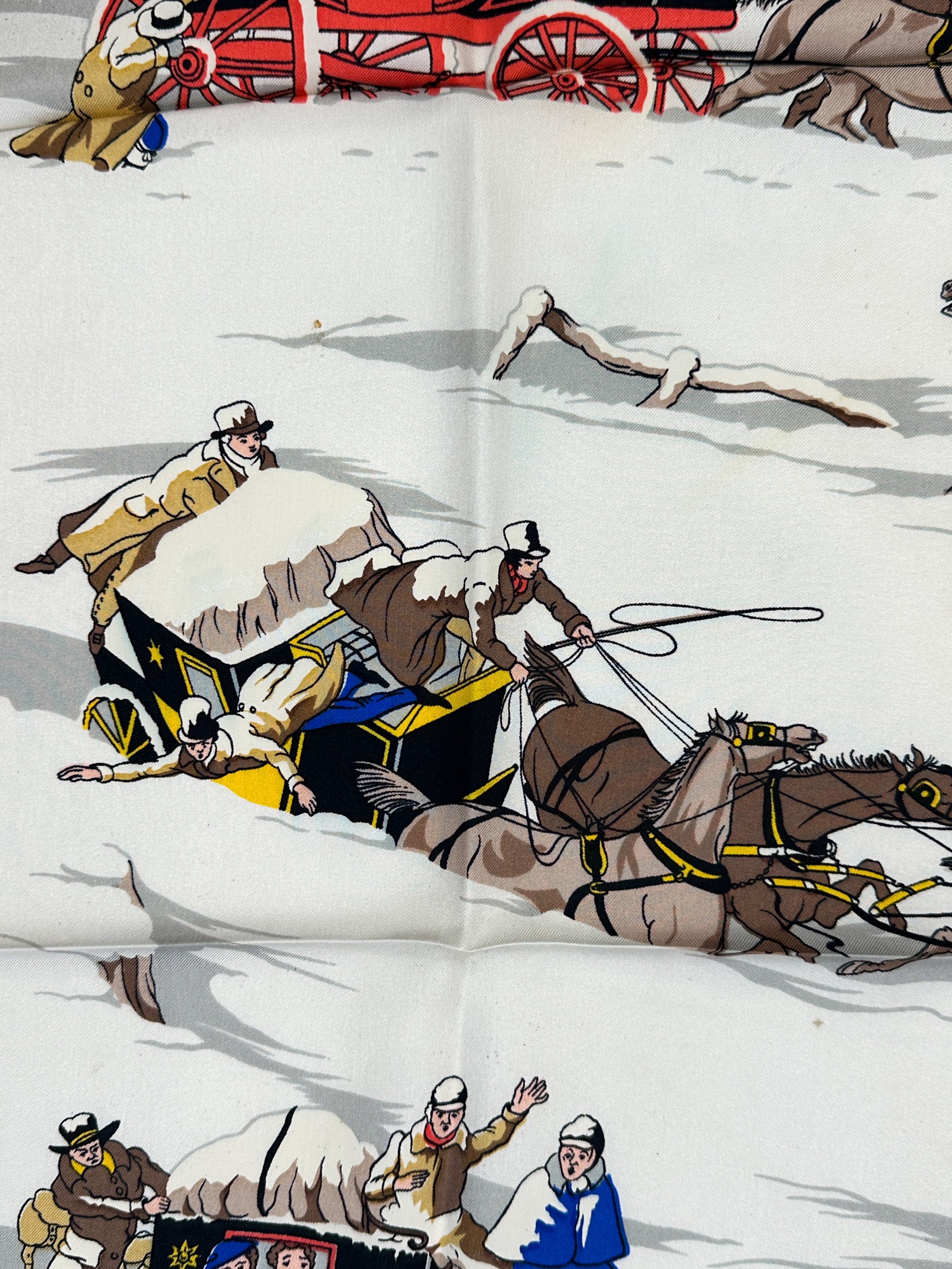 Hermès Diligences Par Temps de Neige 90 C.1967