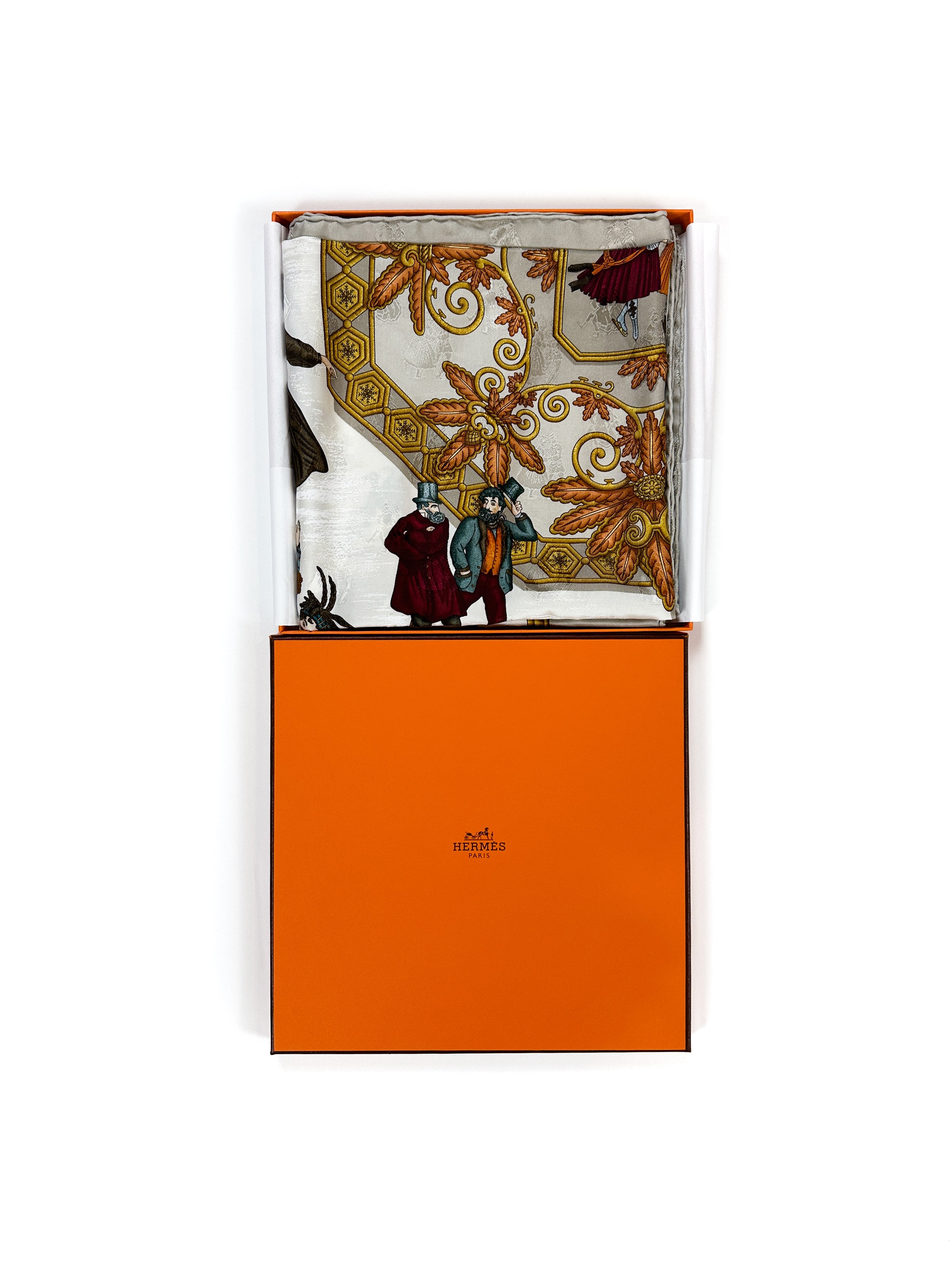 Hermès Joies d'Hiver Jacquard 90